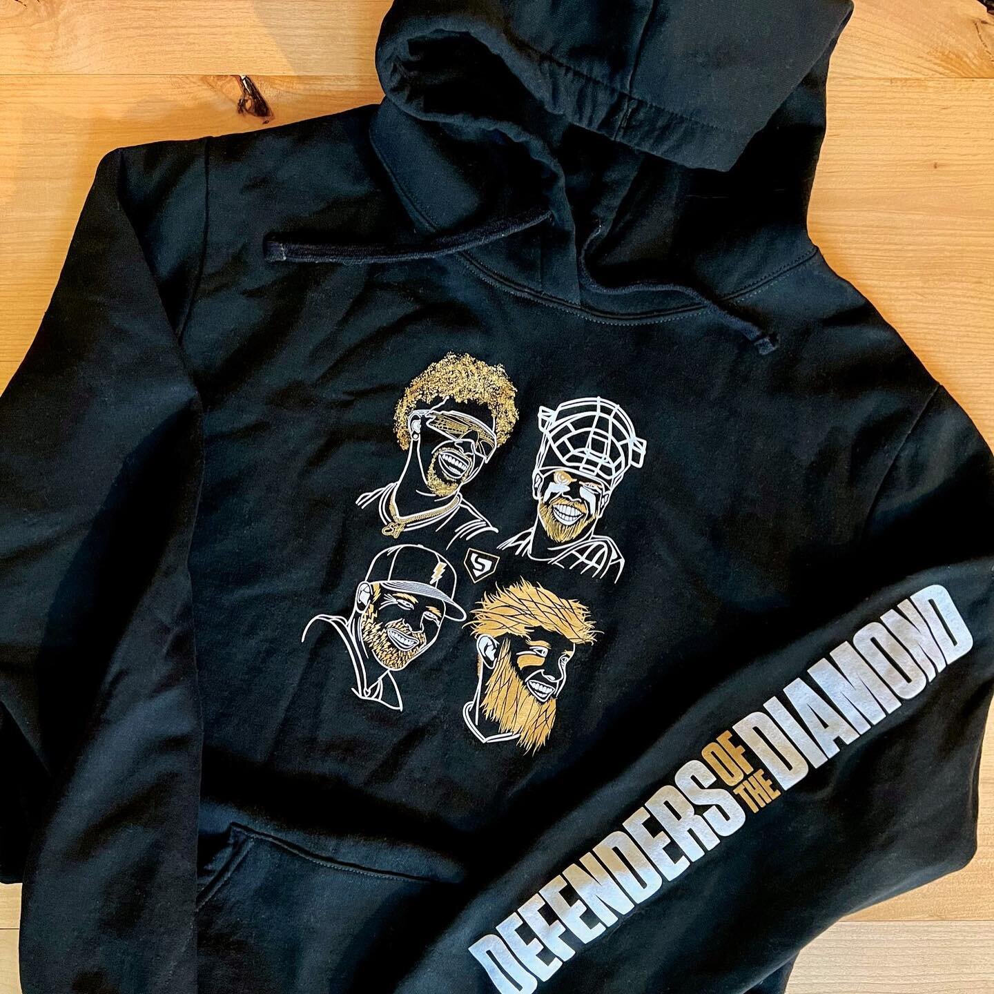 The Defenders of the Diamond Hoodie is like the core of your team. All your dudes ready to play at any time of year. Like true ballers, this lightweight hoodie is ready for all occasions, weather, and both on and off the field. It&rsquo;s also the pe