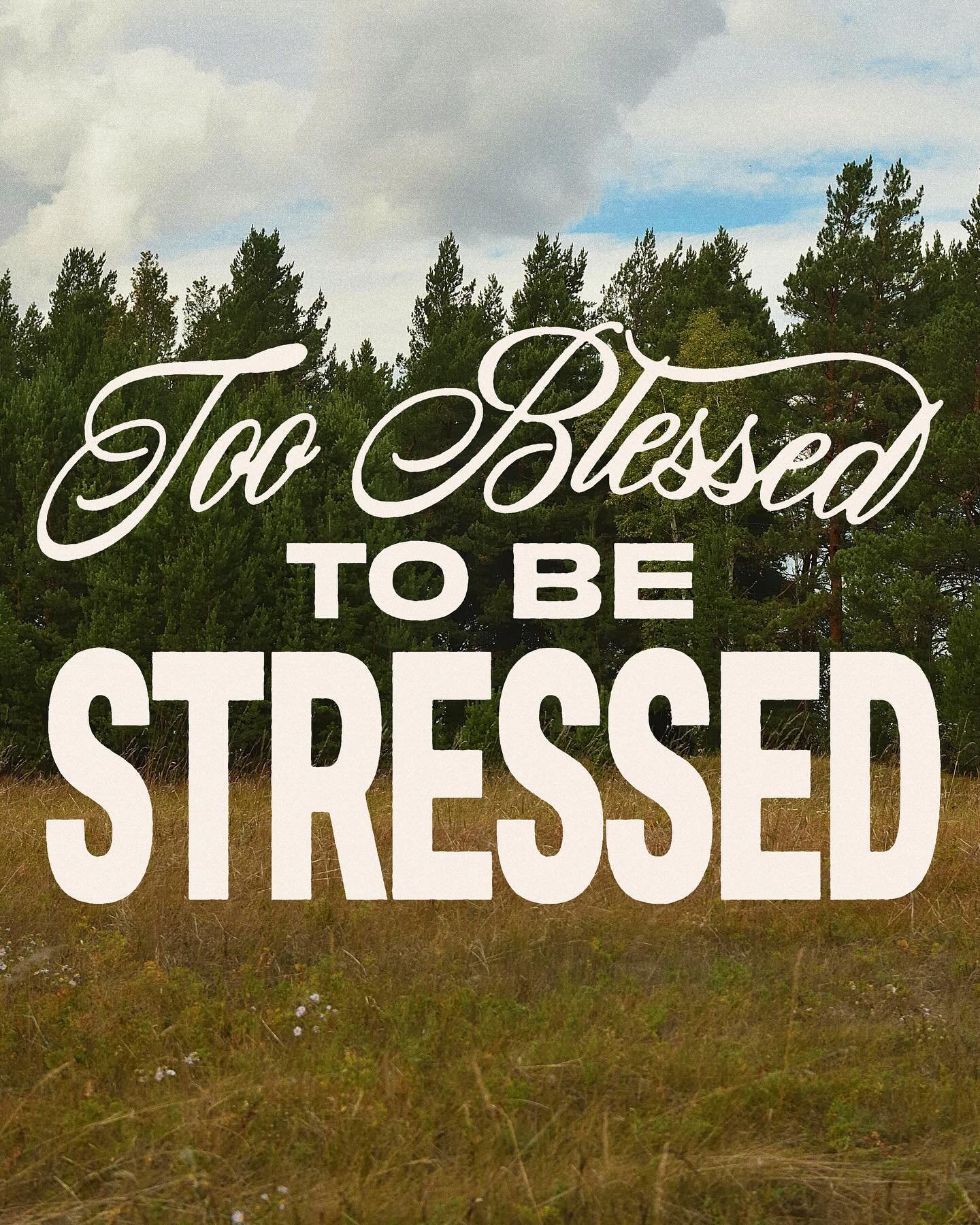 Don&rsquo;t get so caught up in your problems that you fail to see your blessings! God has blessed you in so many ways. Sometimes the best way to not be stressed is to refocus our attention on the good in our lives. Too blessed to be stressed 🙏
&bul