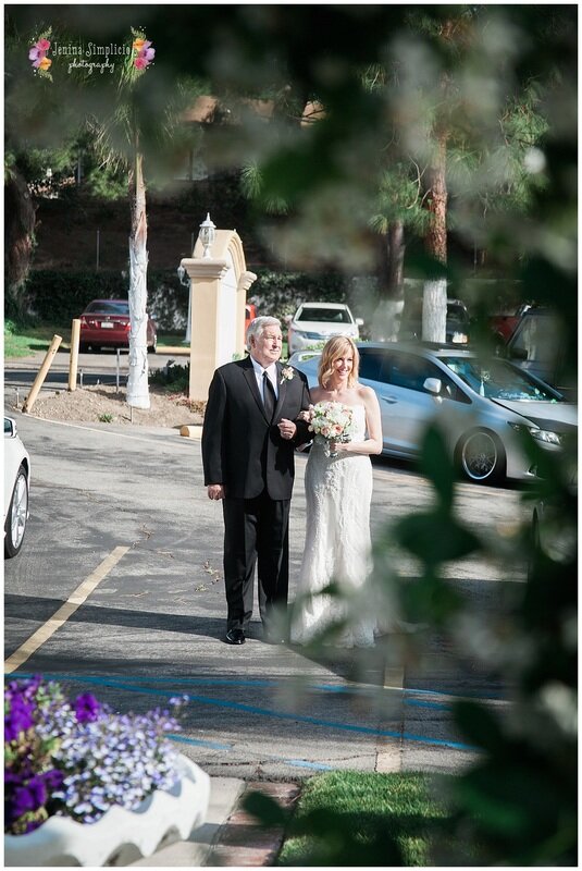  bride and father of the bridge outside the garden venue 