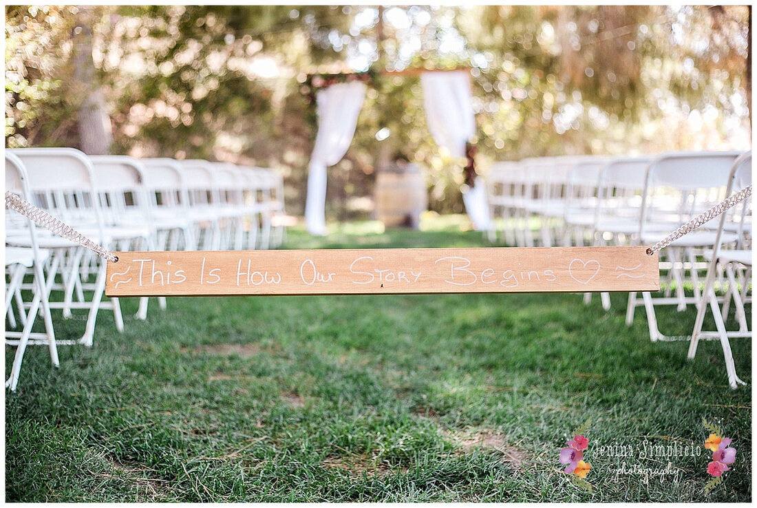  this is how our story begins rustic wedding sign 