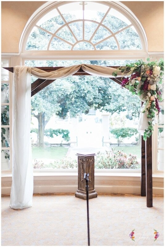  beautifully lit altar with curtains and windows 