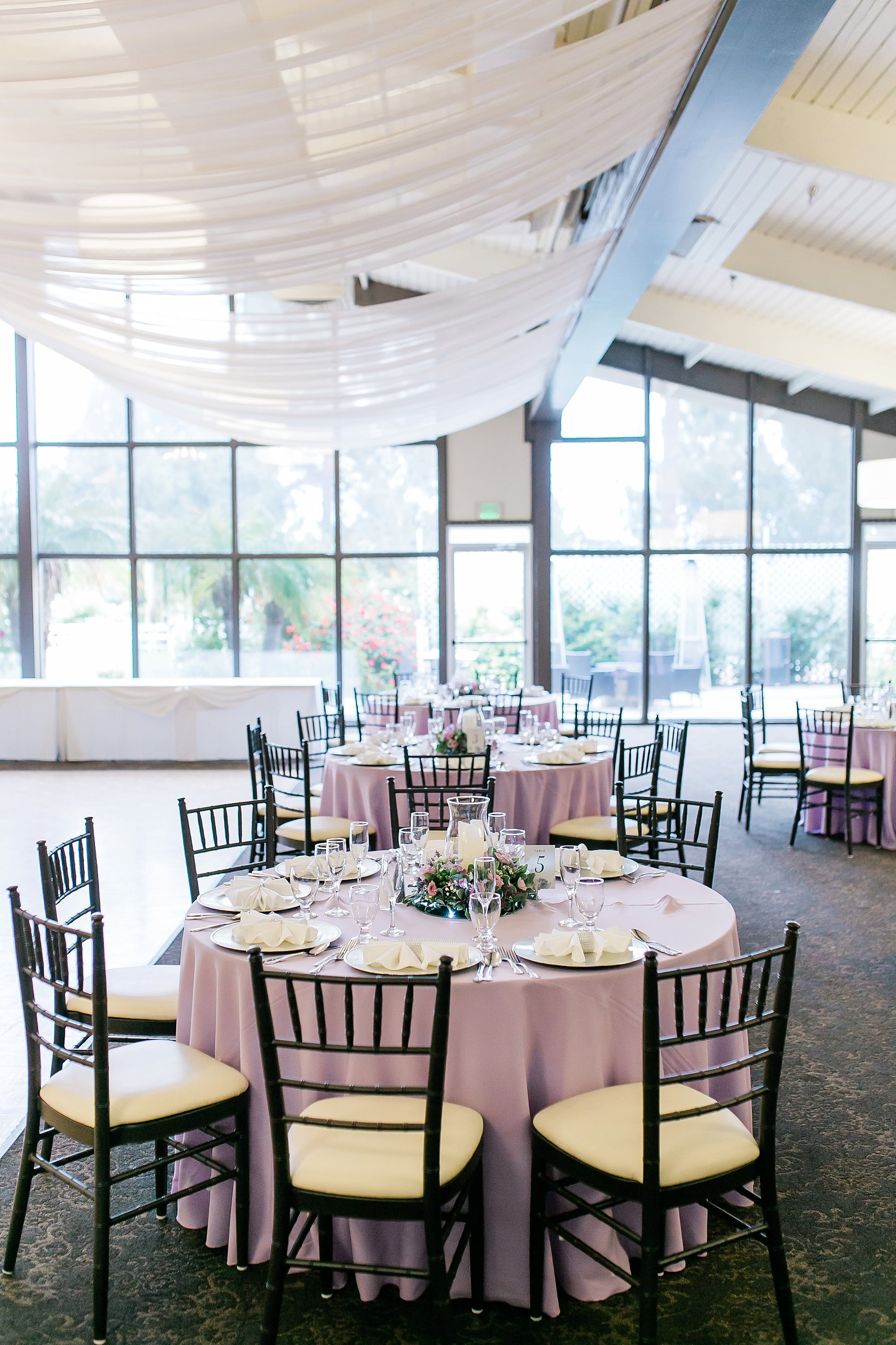  guest seating at the reception hall 