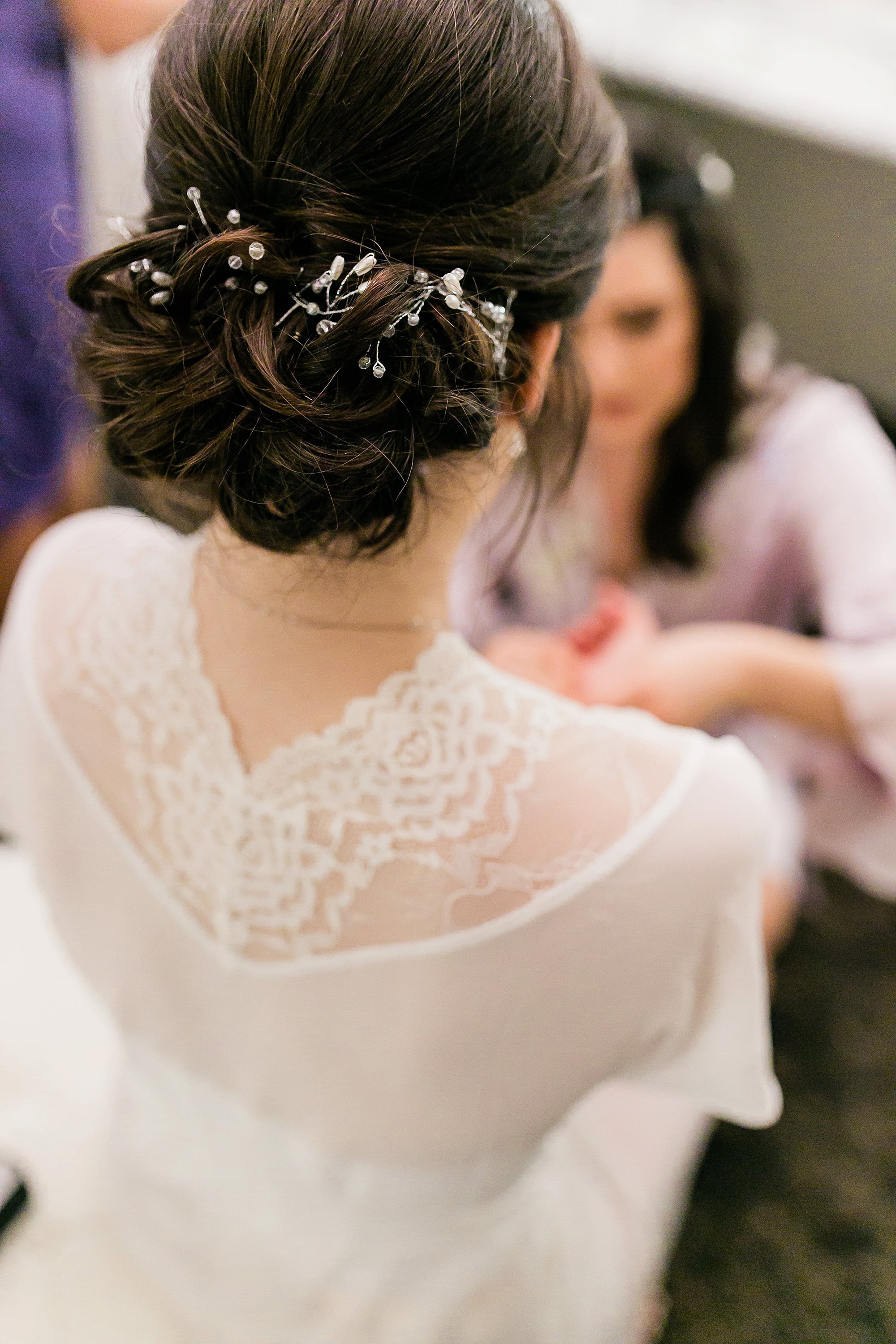  bride’s finished hair 