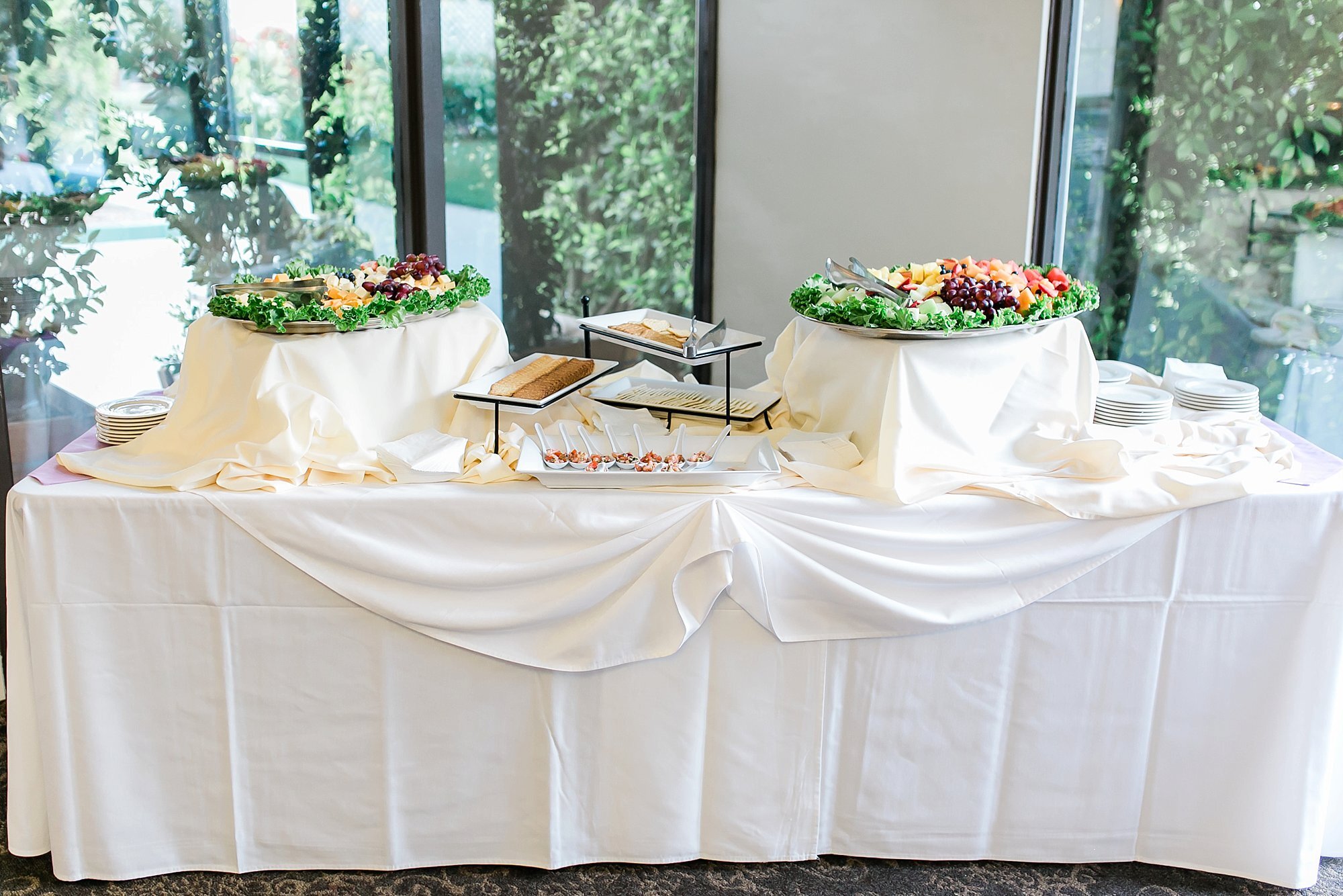  wedding cake and dessert table 
