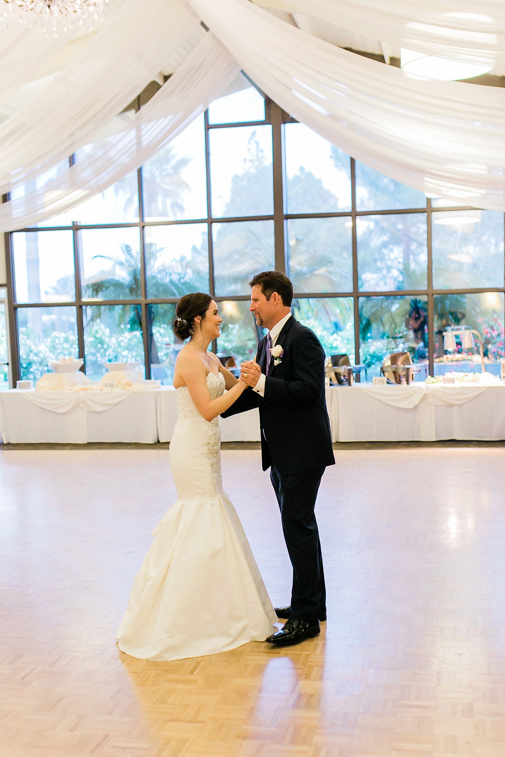  bride and groom on the dance floor 