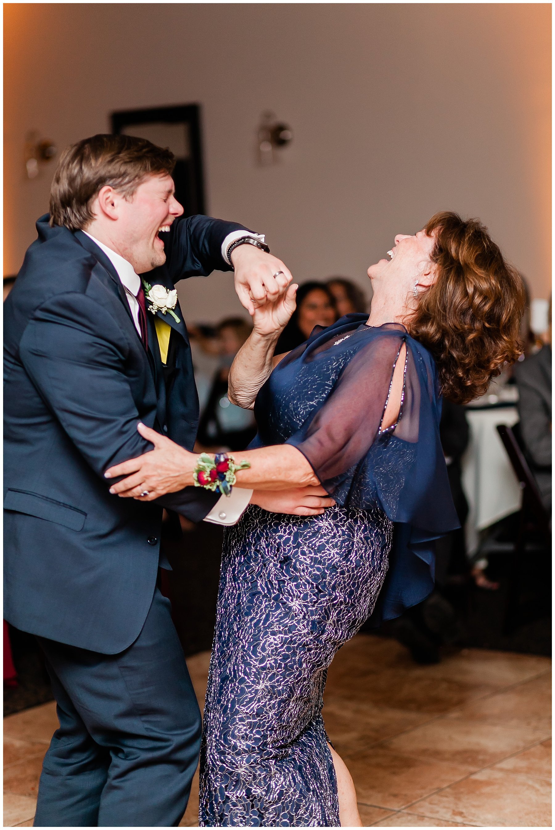  mother and groom dancing 