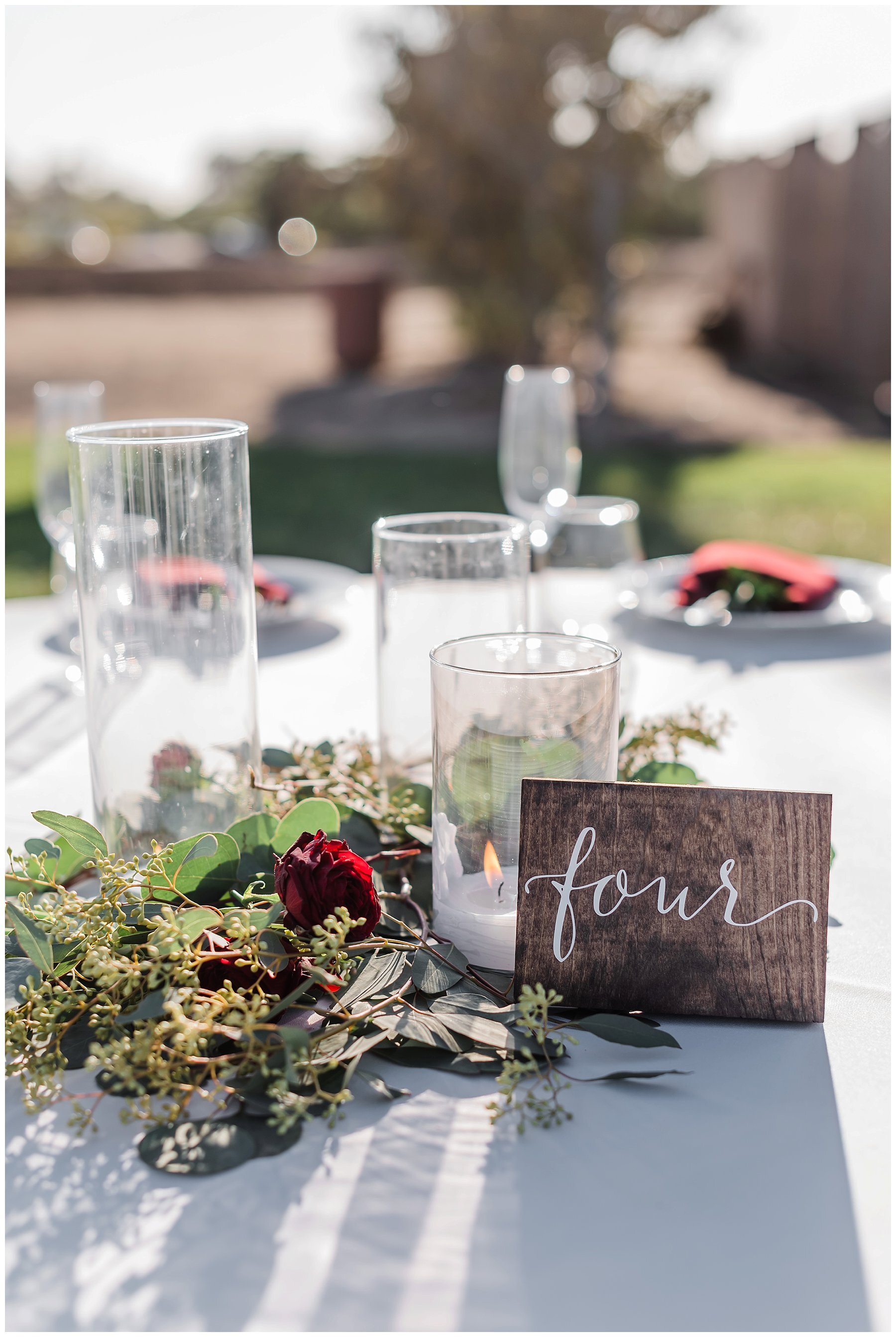  table decor for reception 