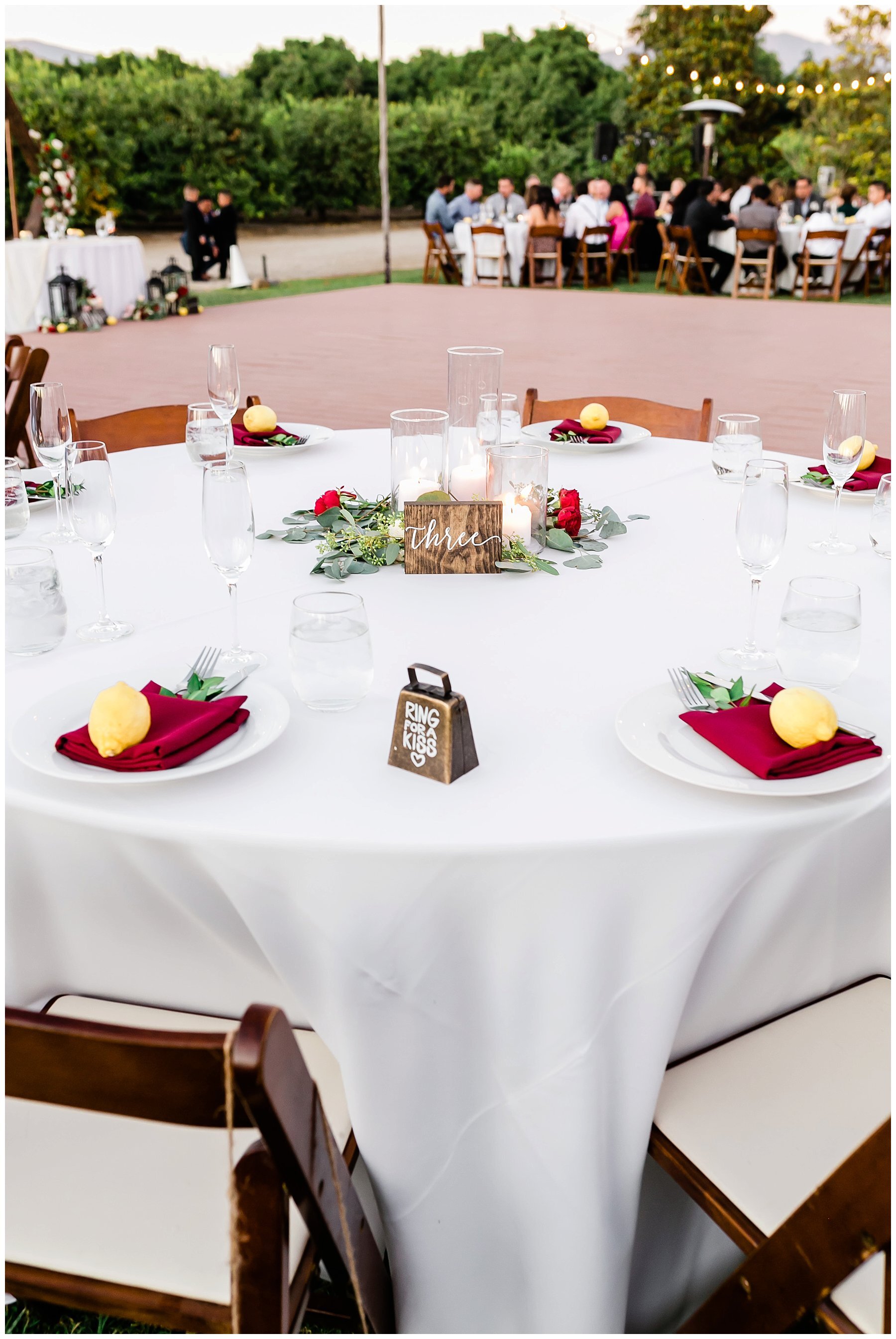  table setting for reception 