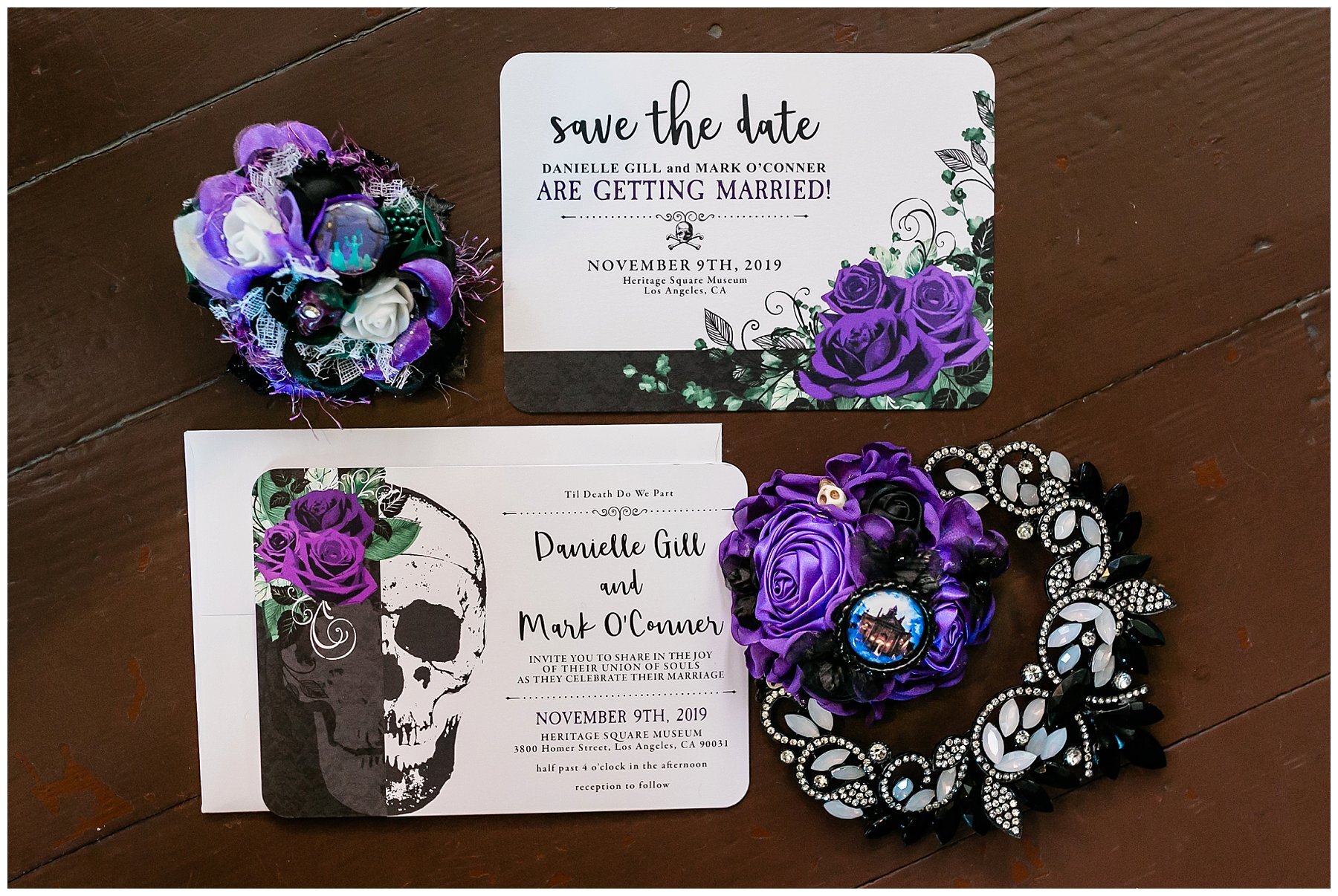  wedding invitations for haunted mansion wedding 
