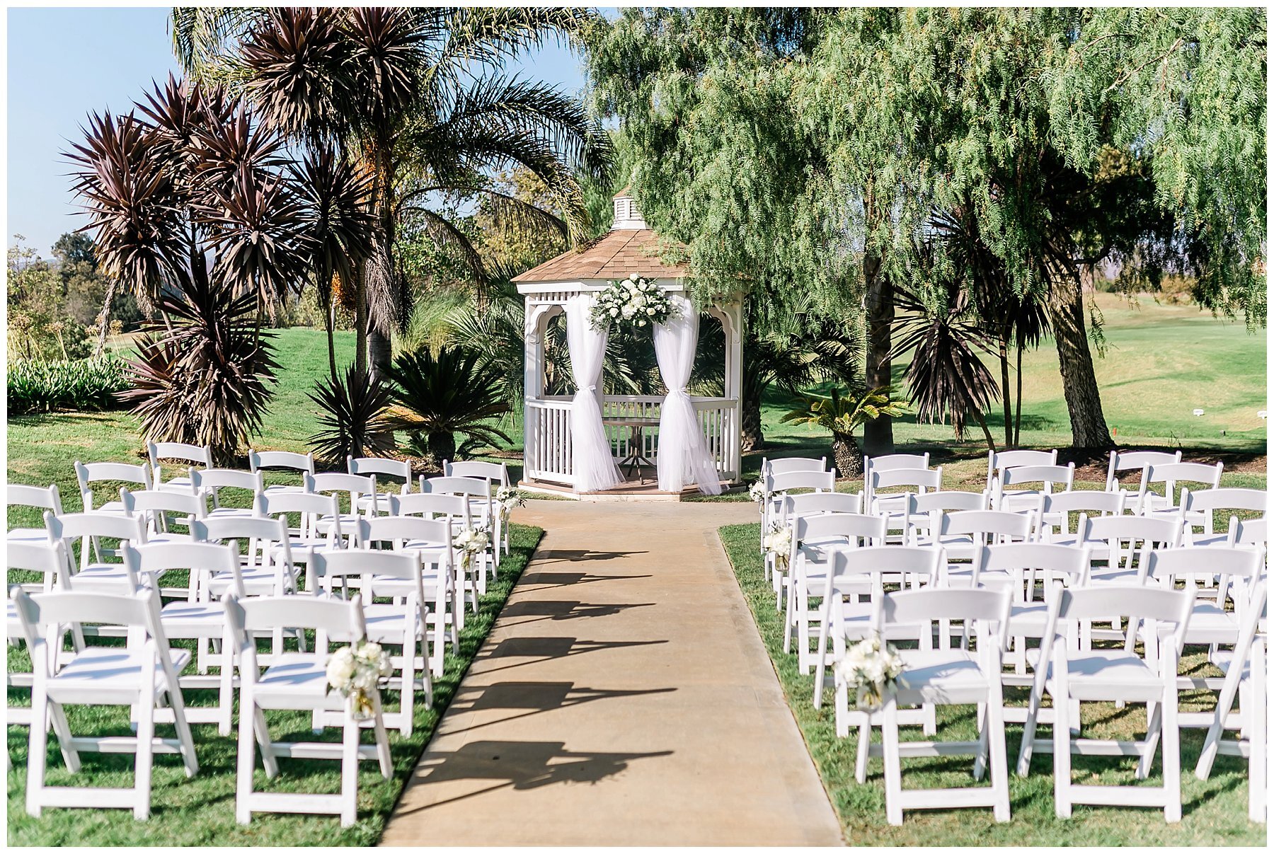  ceremony area for the wedding 