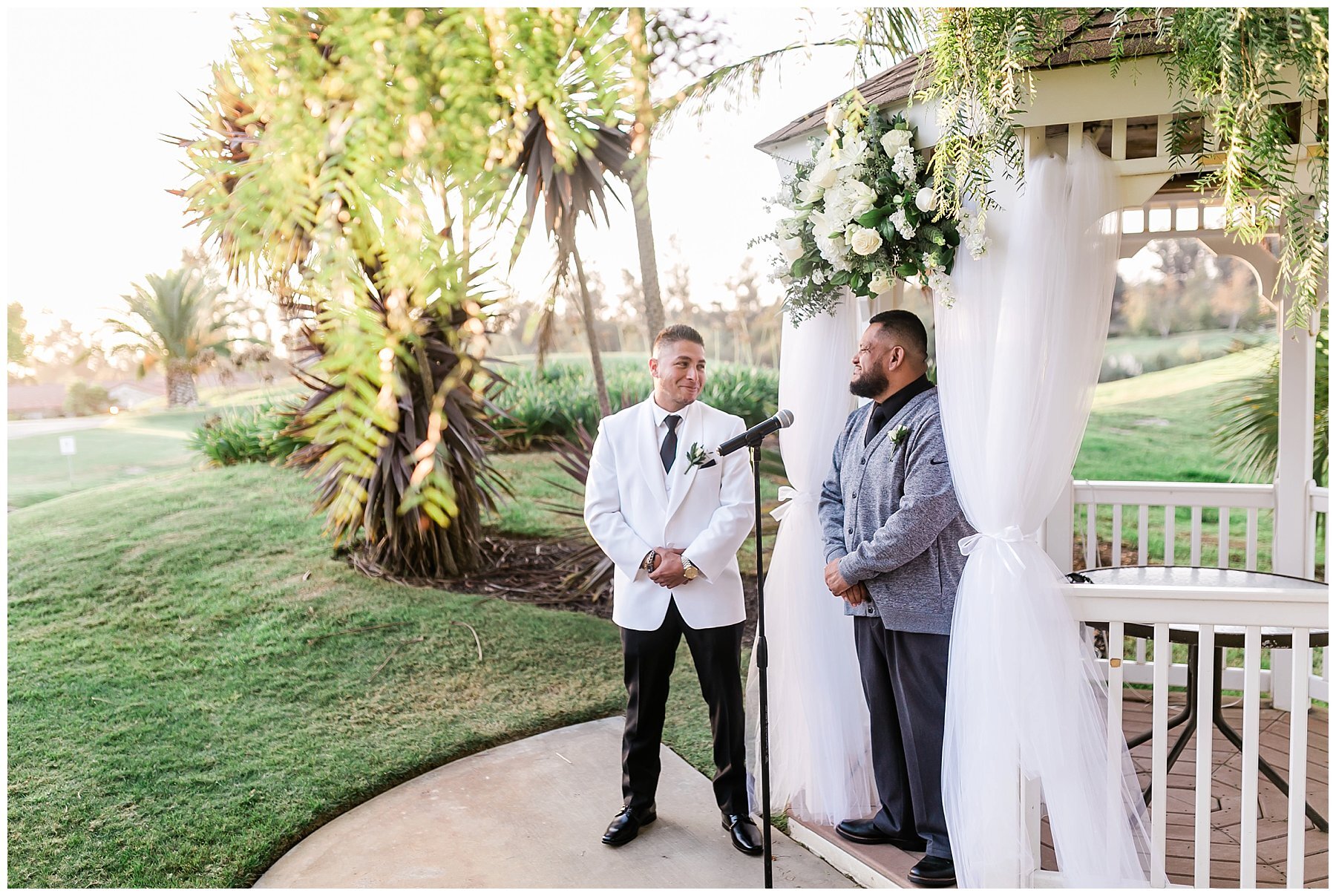  groom standing at the altar 