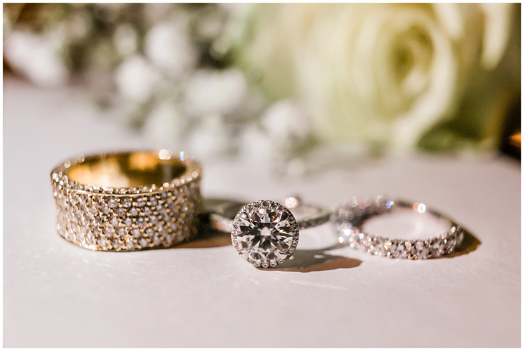  engagement rings on the table 