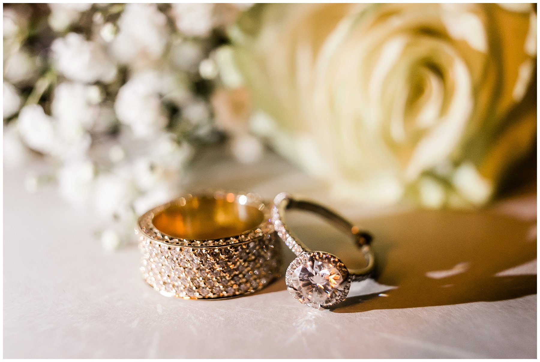  engagement rings on the table 