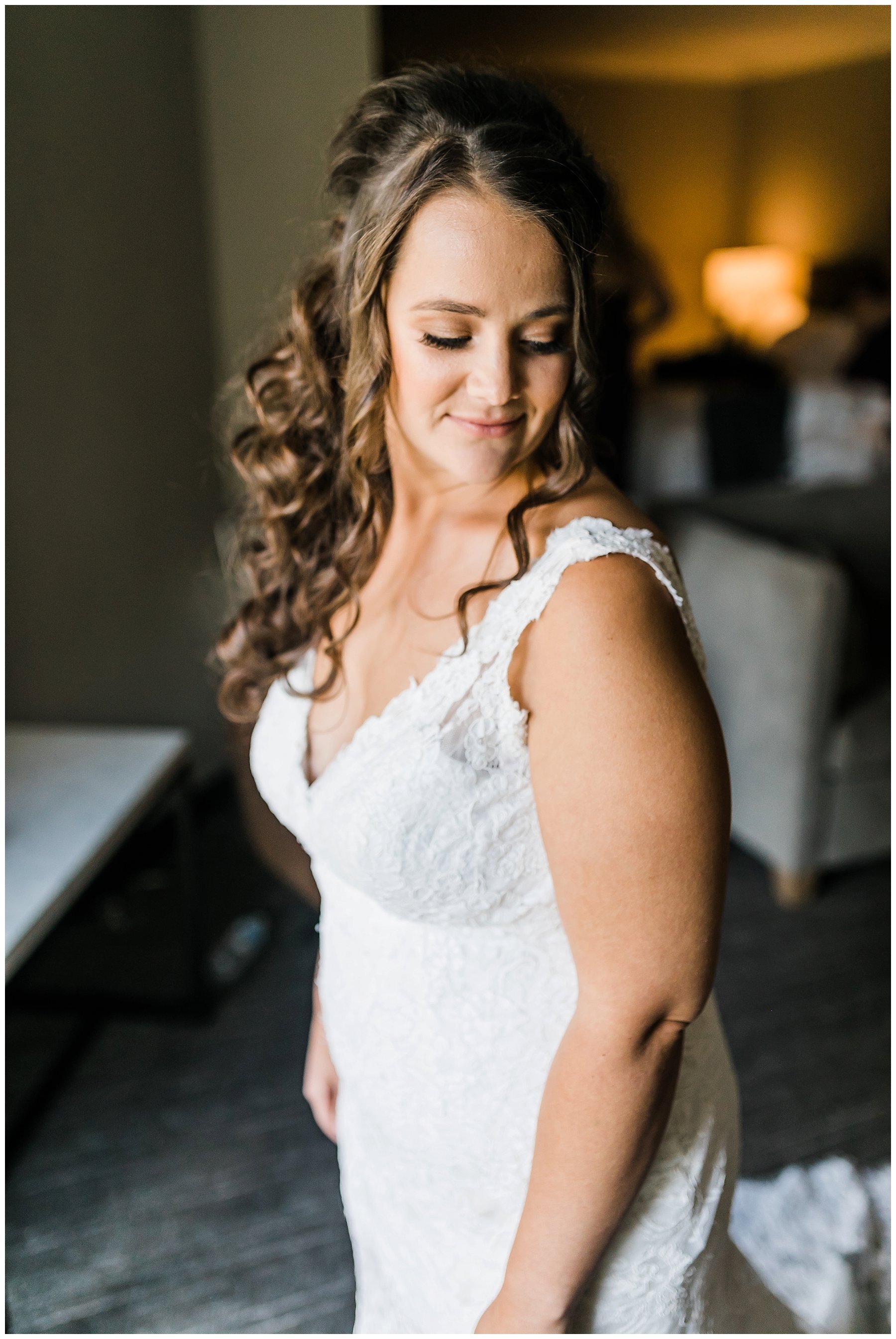  bride in her wedding gown 