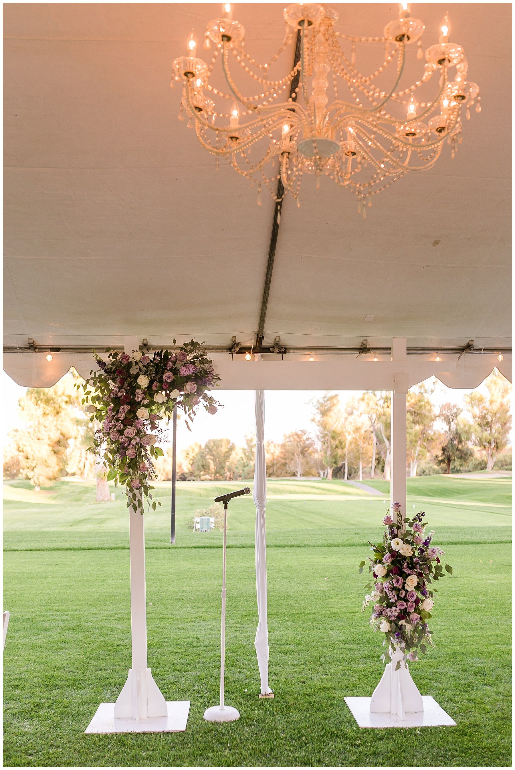  altar and lighting for the wedding ceremony 