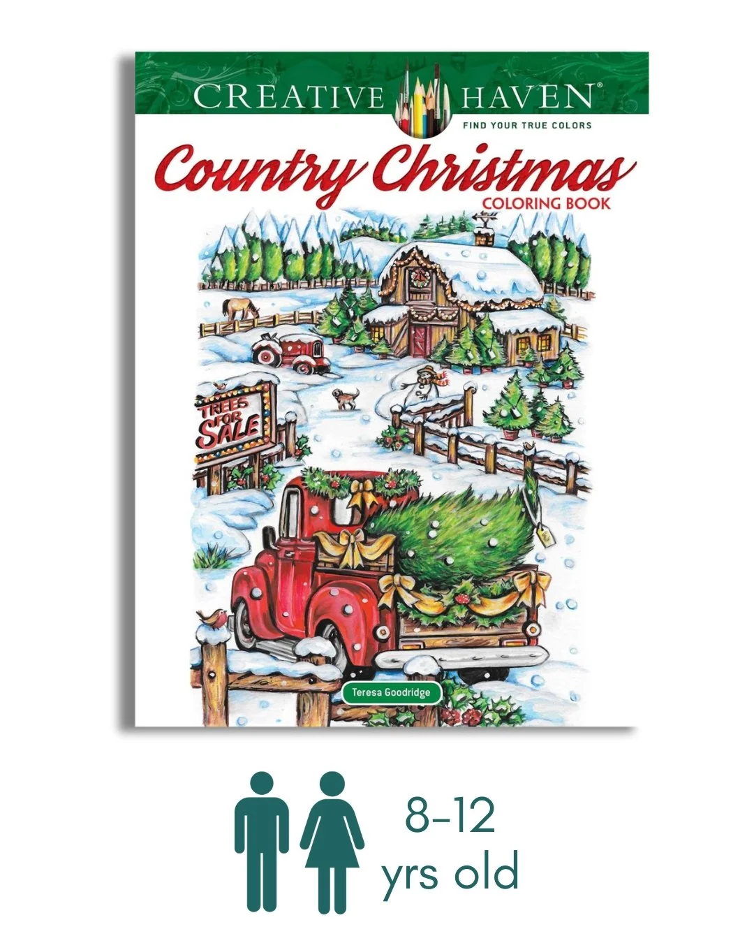 Creative Haven Country Christmas Coloring Book