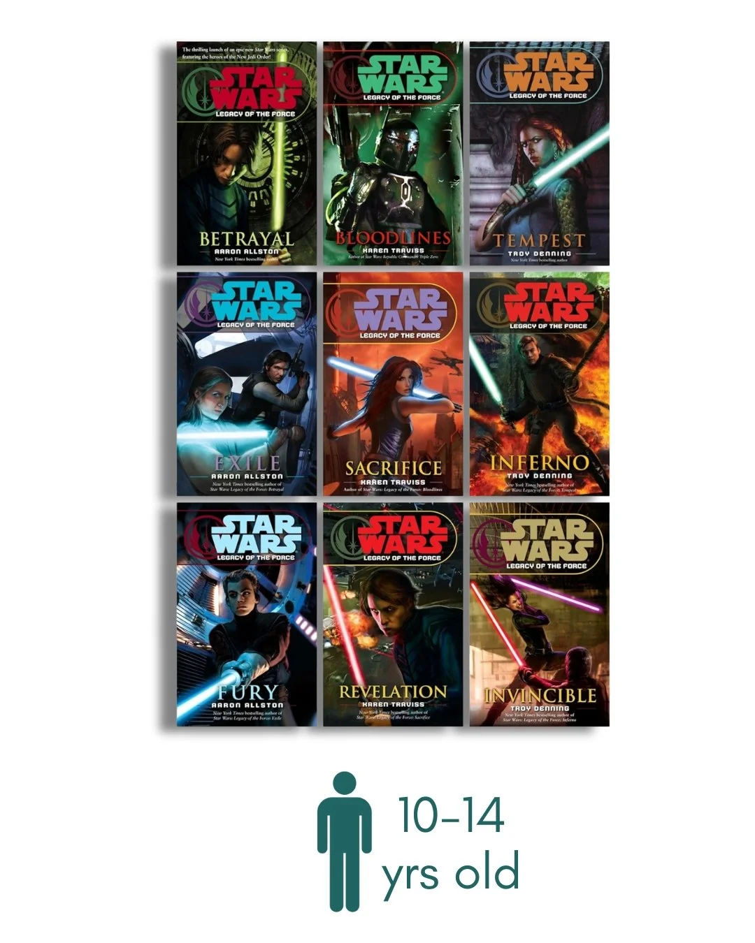 Star Wars - Legacy of the Force (Books 1-9, Betrayal, Bloodlines, Tempest, Exile, Sacrifice, Inferno, Fury, Revelation, Invincible)