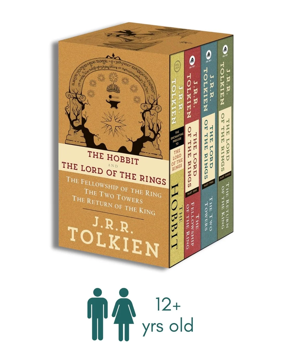 J.R.R. Tolkien 4-Book Boxed Set: The Hobbit and The Lord of the Rings: The Hobbit, The Fellowship of the Ring, The Two Towers, The Return of the King