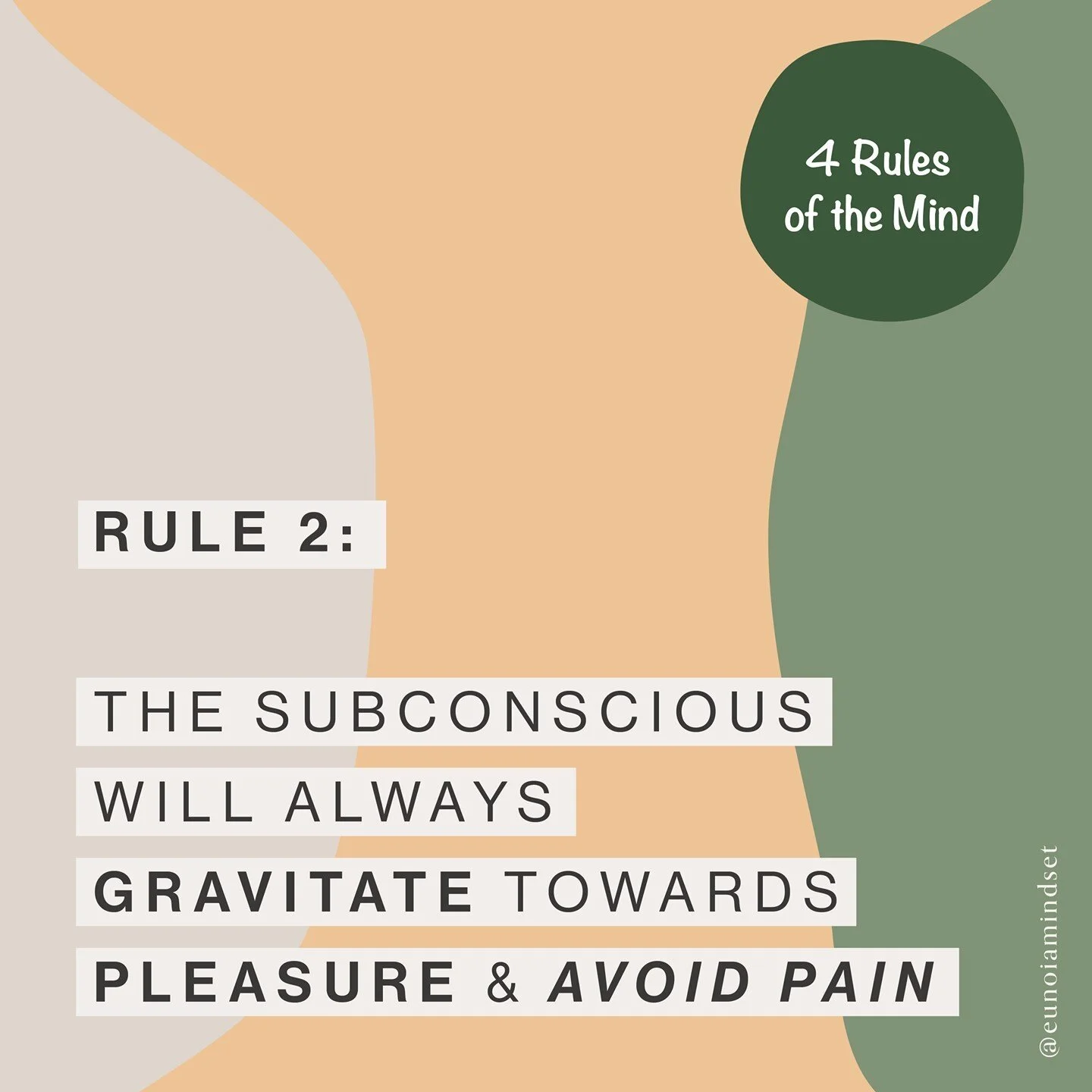 RULE 2: 
PLEASURE TRUMPS PAIN

This rule, we are certain, comes as no surprise. 

This rule lies at the core of all transformation and is the reason that all those attempts you made to quit or change that habit, never worked!

Ever
...struggled with 