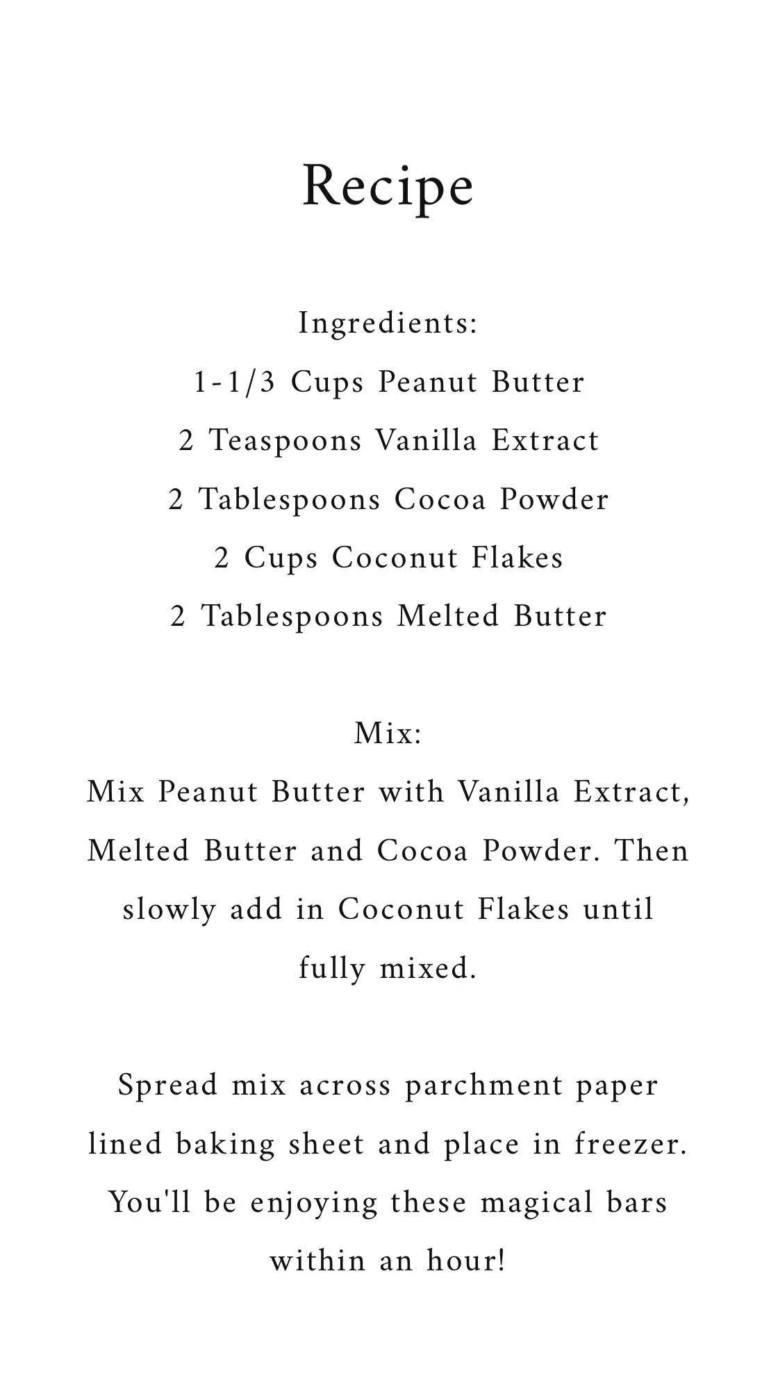 Recipe No Bake Peanut Butter Bars — Emily