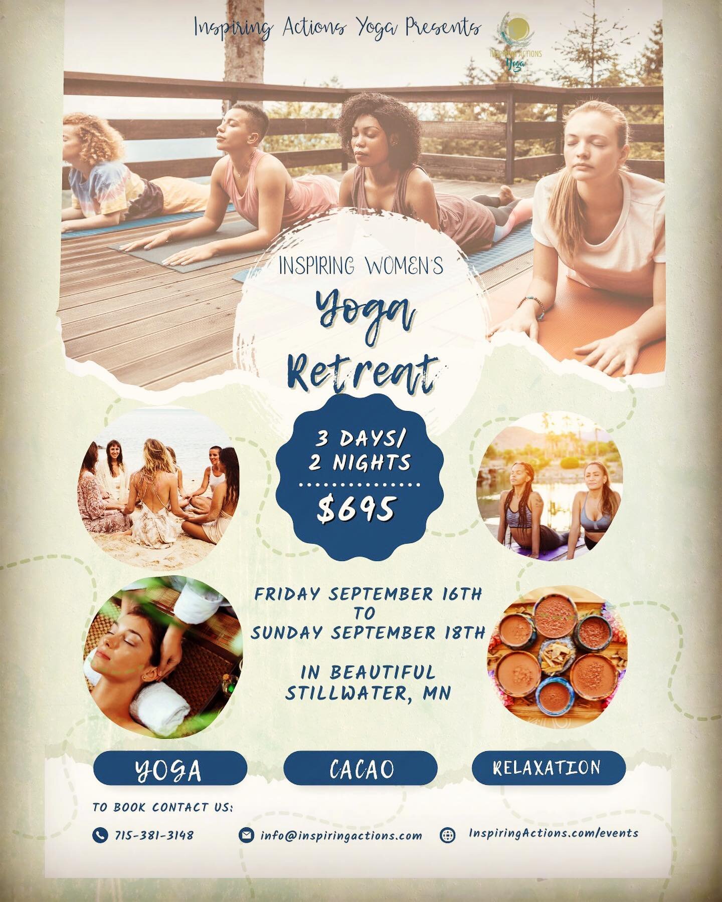 My Beautiful Sisters,

I know we&rsquo;ve all been through a lot this first half of 2022! It is officially time to REST, REJUVENATE, &amp; RESTORE ourselves.

This Inspiring Women&rsquo;s Yoga Retreat could not be arriving at a better time!

I feel s