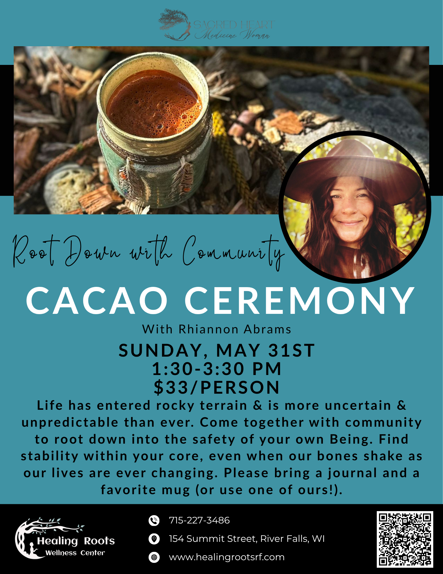 Root Down with Community, Cacao Ceremony