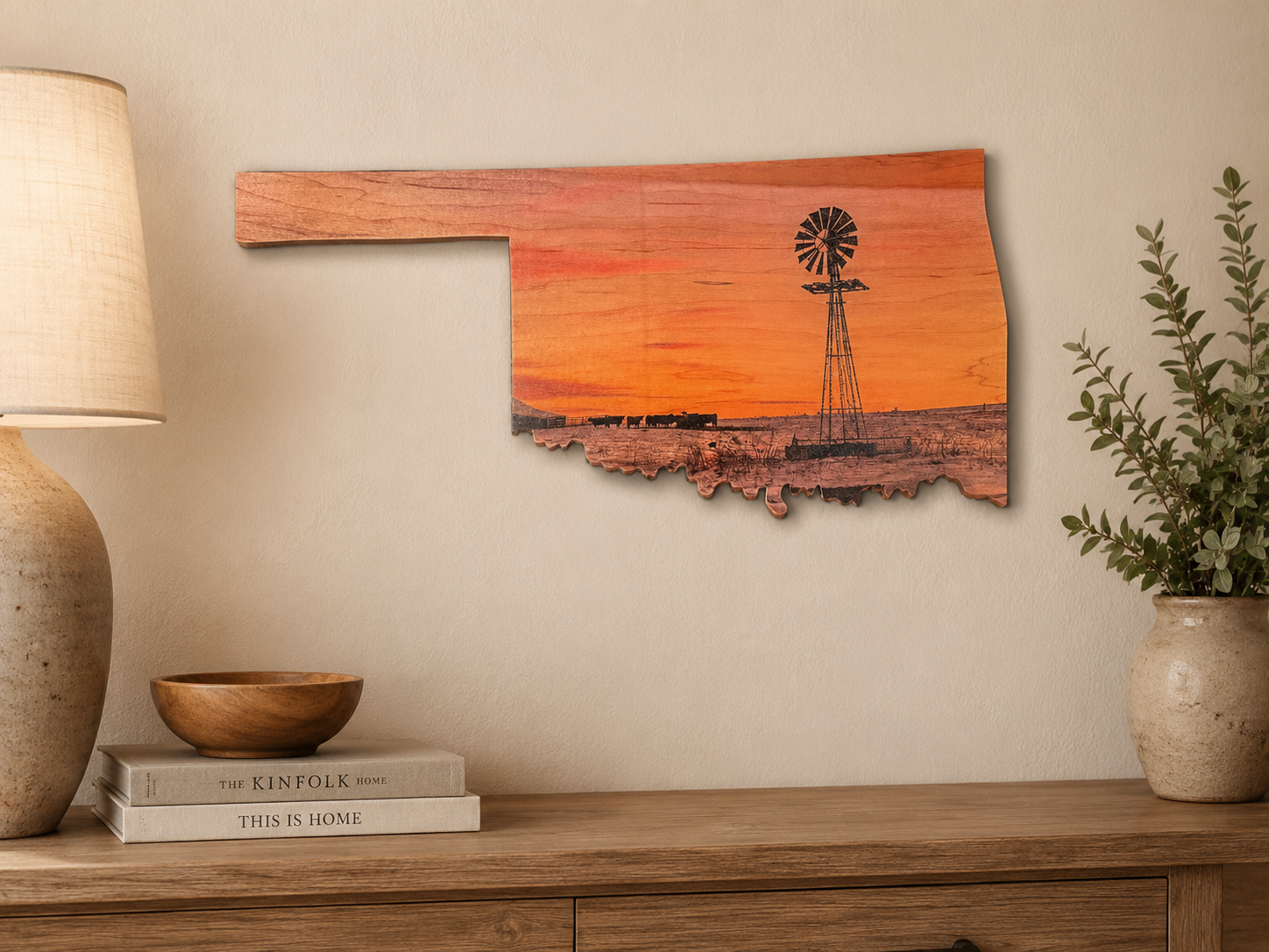 Evening Grace, Oklahoma Wood Cutout Wall Art