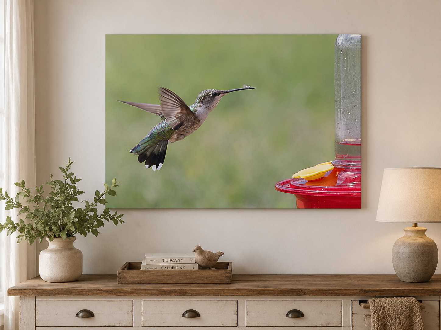 Backyard Jewel, Oklahoma Hummingbird Wall Art