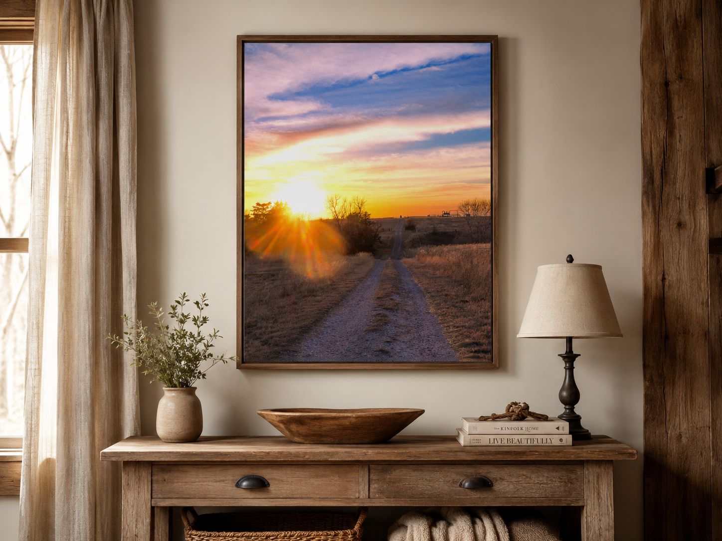The Long Way Back, Oklahoma Backroad Wall Art