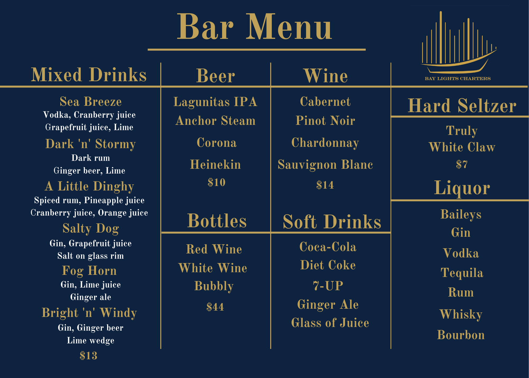 Best Cocktails to Make onboard — Bay Lights Charters