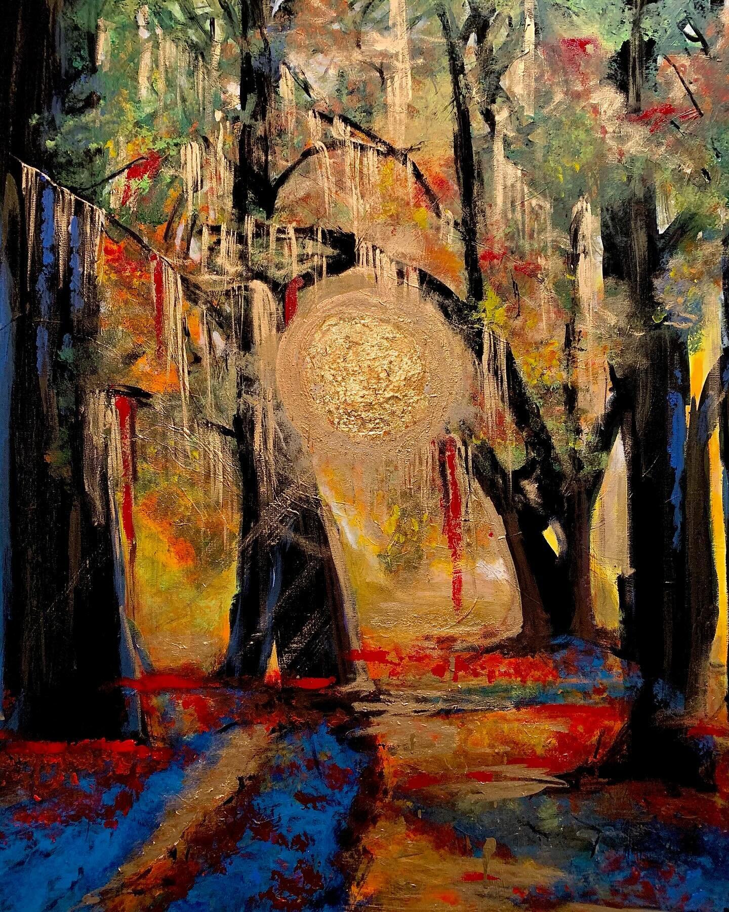 &ldquo;Southern Trees&rdquo;
36&rdquo; x 48&rdquo;
Gold leaf, acrylic, and enamel on canvas
Unframed

#kinyachristianart