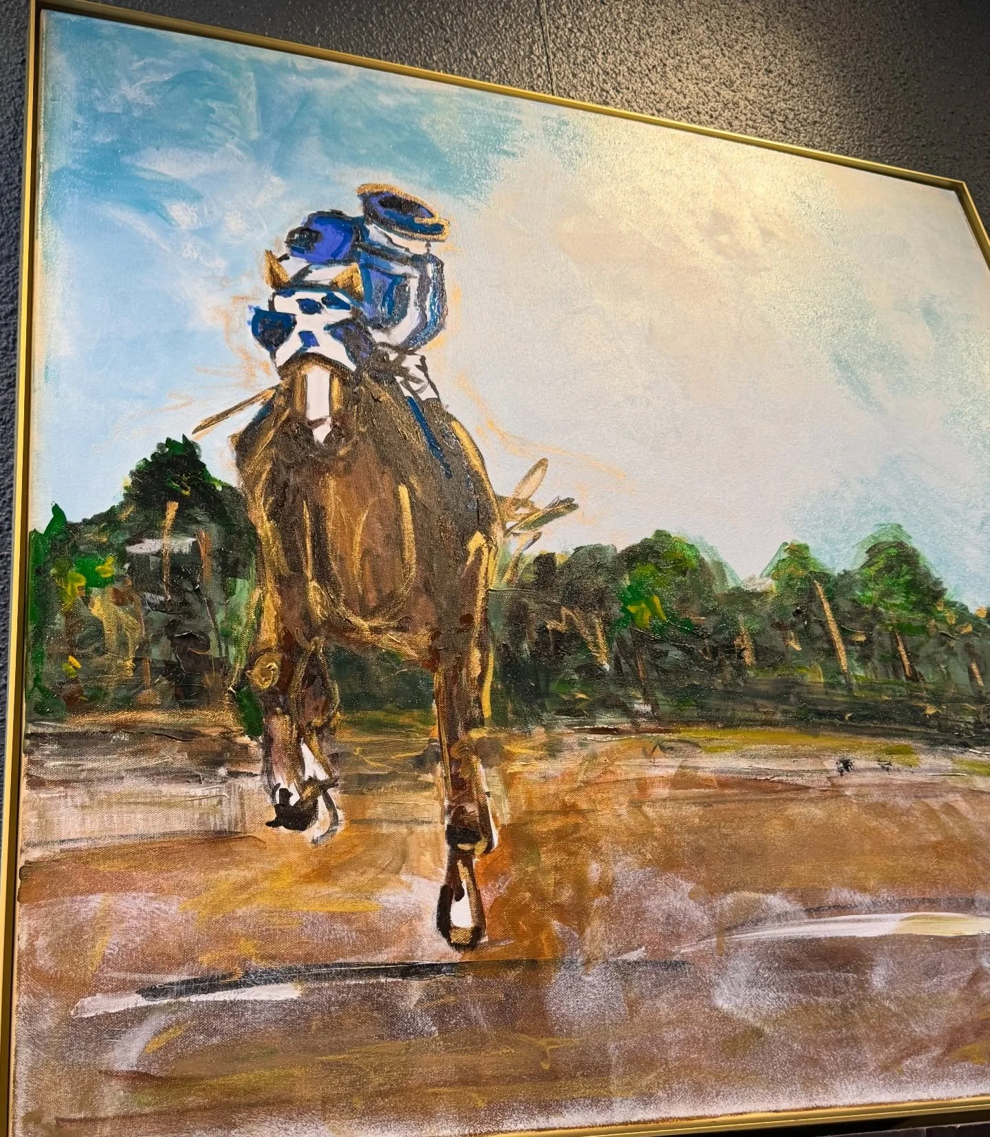 &ldquo;Secretariat&rdquo;
36 x 36 in.
Framed, available.

&ldquo;The Other Side&rdquo;
@thisismoonchild 
Wednesday, May 20 @the_victory_theater 

(Have you seen their @nprmusic Tiny Desk performance? Imagine that but 100x better at The Victory)

#art