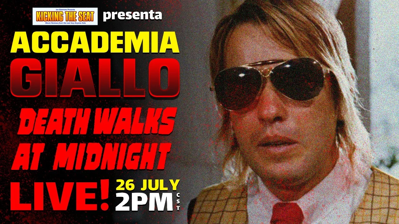 Ep1244: Accademia Giallo: Death Walks at Midnight (1972) - Live Movie Review
