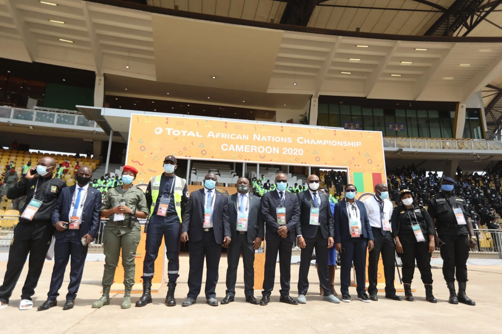 members of Cameroon’s CHAN loc - photo source: CAF facebook page