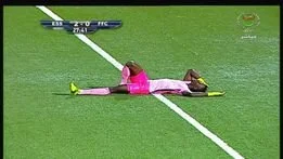 Fortune goalkeeper on the floor as they succumbed to a Setif onslaught