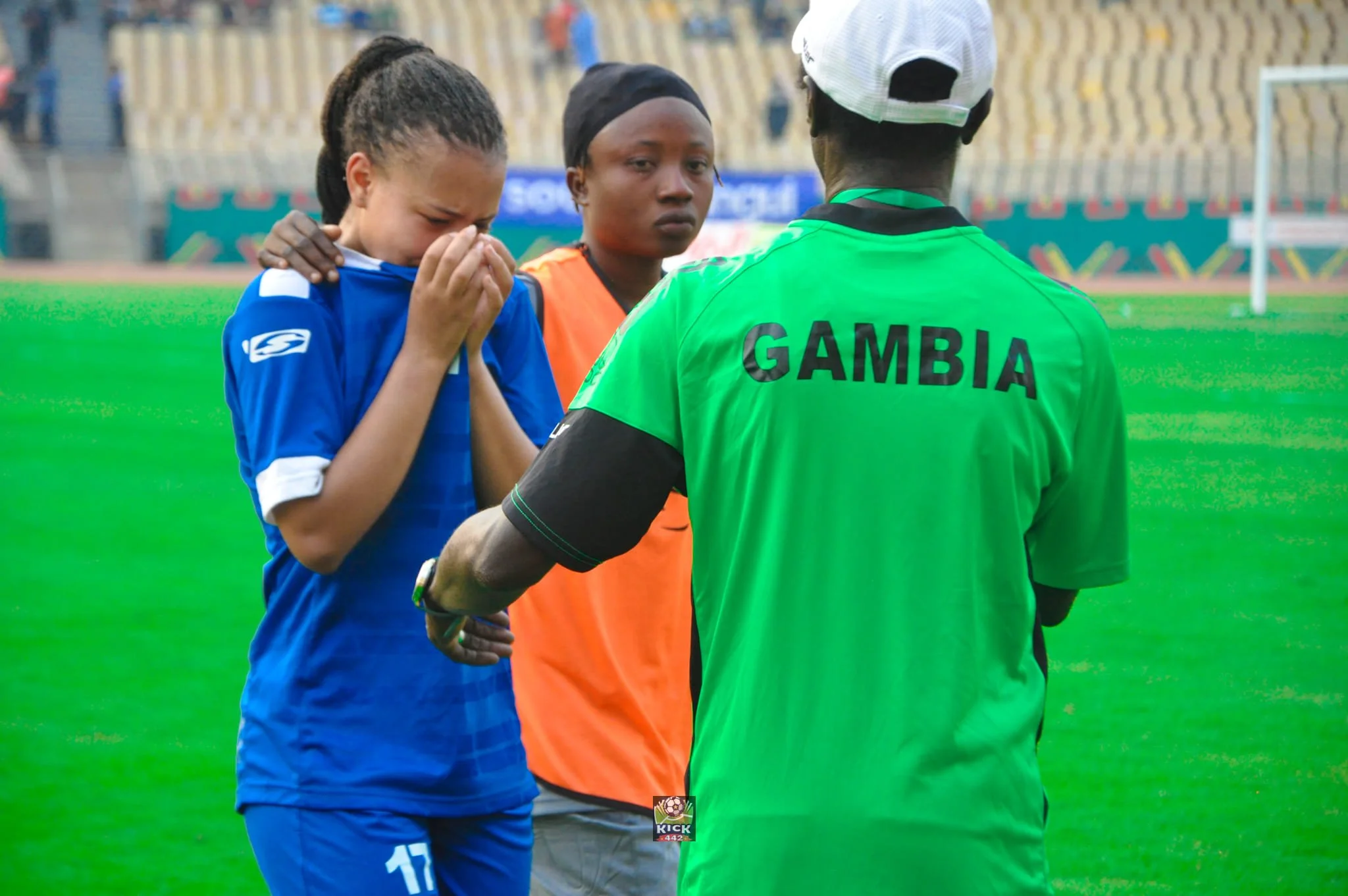 Gambia’s women footballers trounced 8-0 as CAF declares the country’s stadium unfit for international matches