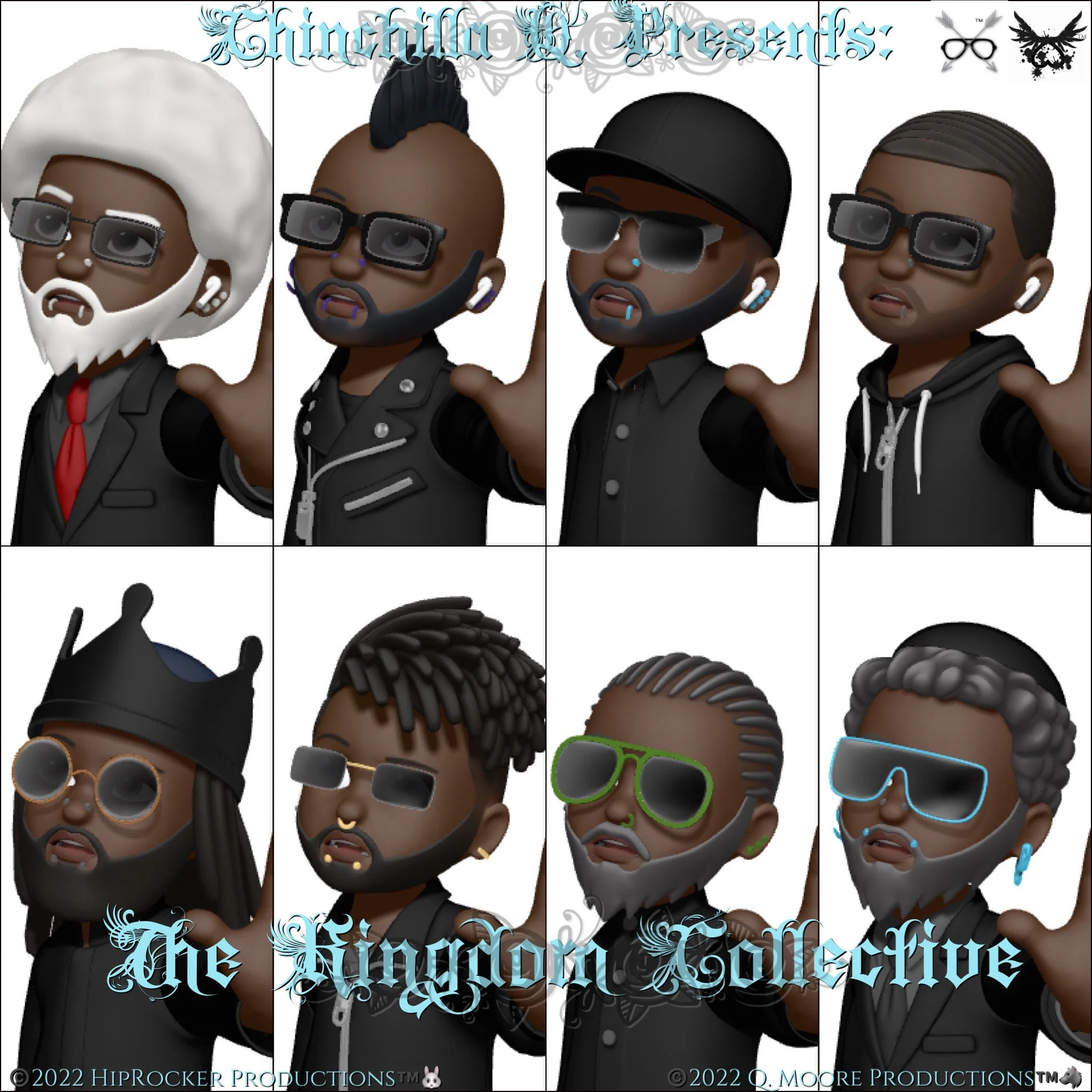 "Chinchilla Q. Presents: The Kingdom Collective, Phase 1"
🖤Releasing On October 7th, 2022🖤