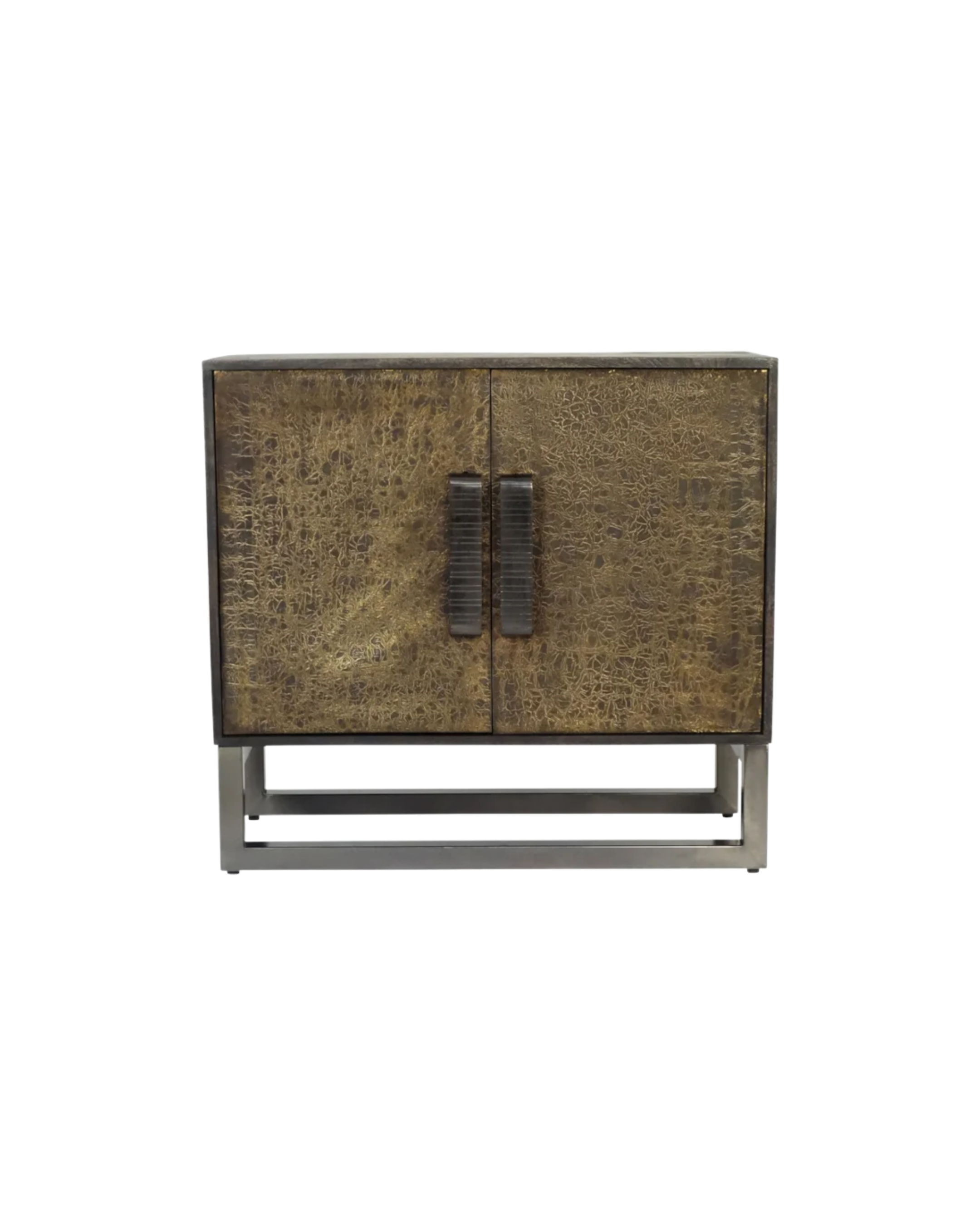 Two-Door Storage Cabinet | Textured Bronze