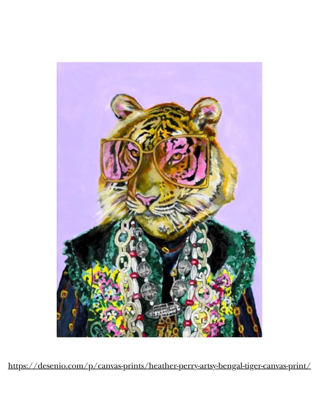 Gucci Bengal Tiger Canvas Art Print