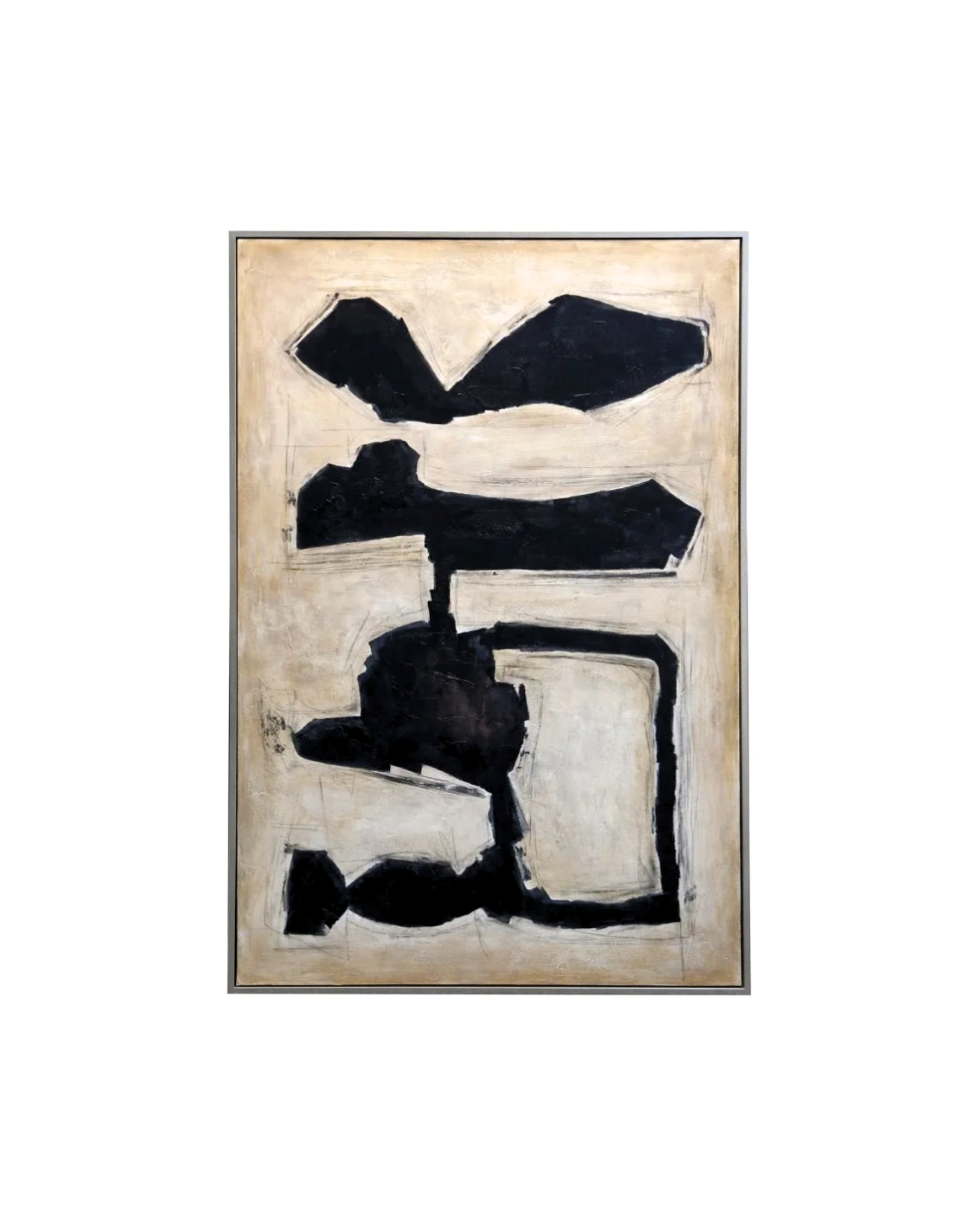 Accent Stretch Framed Abstract Art