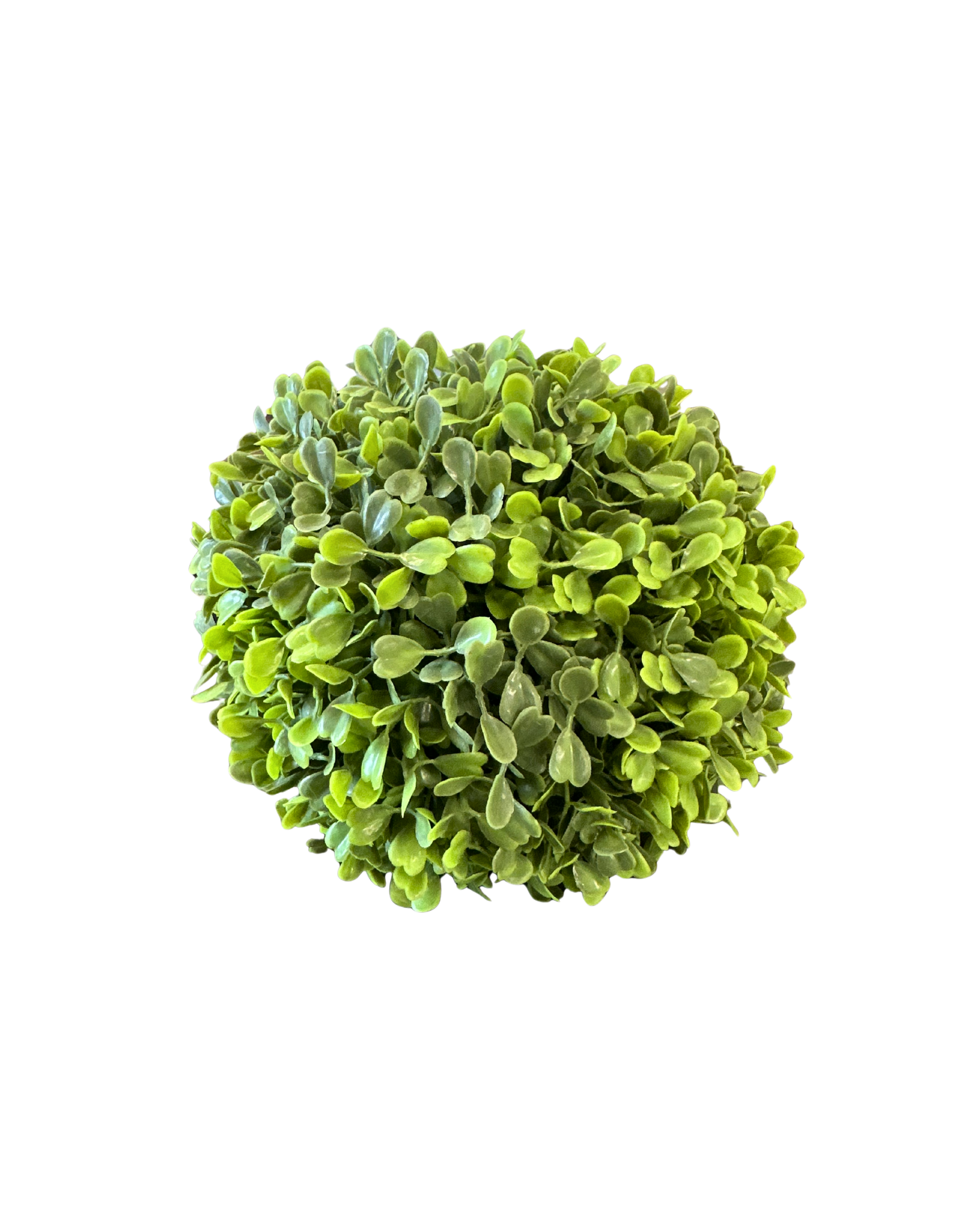 6" Green Round Faux Boxwood | Small
