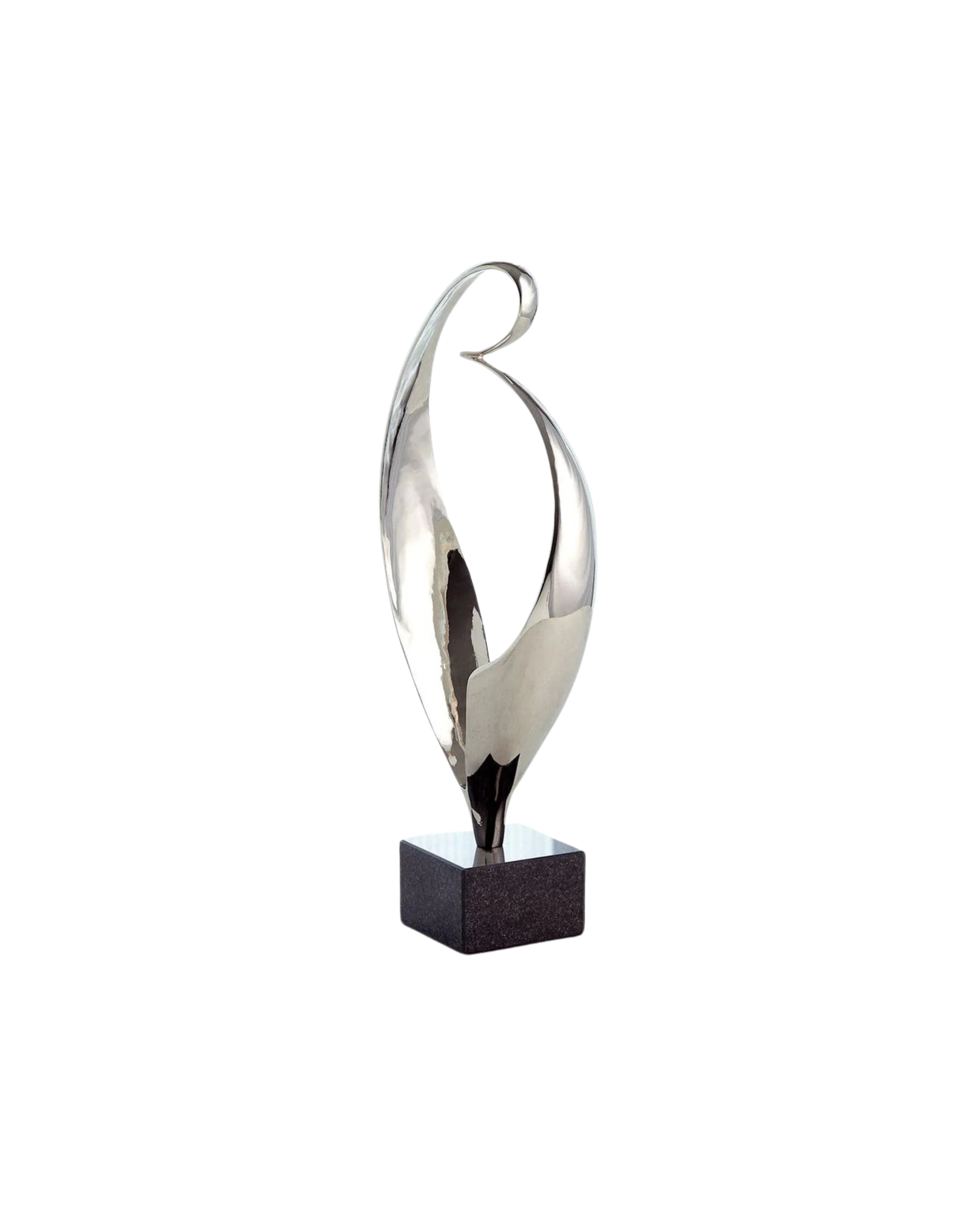 Bent Loop Nickel Sculpture