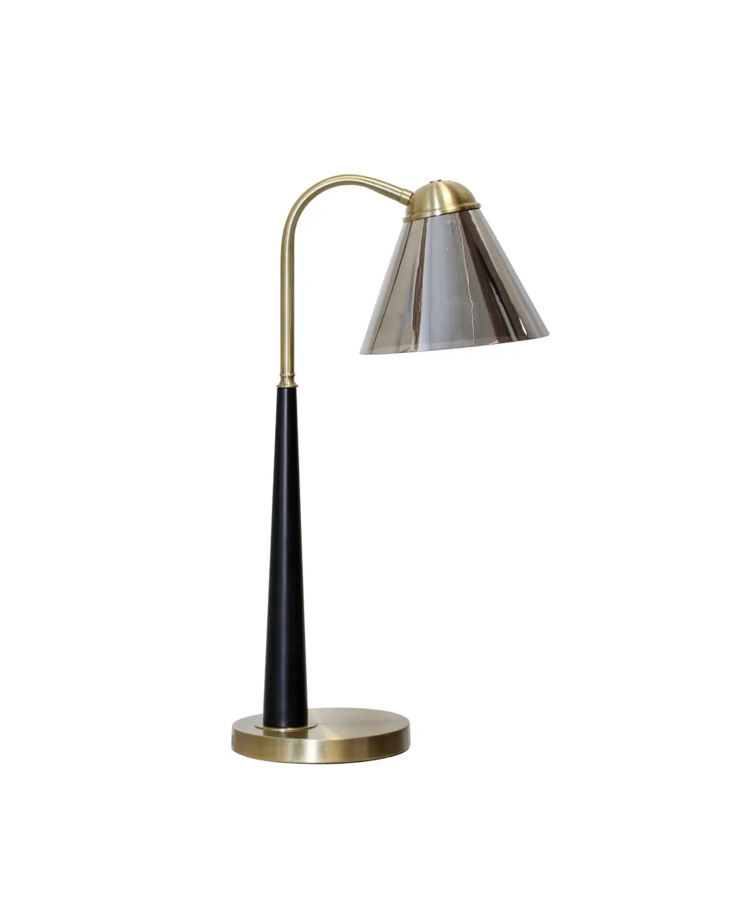English Gold Steel Table Lamp