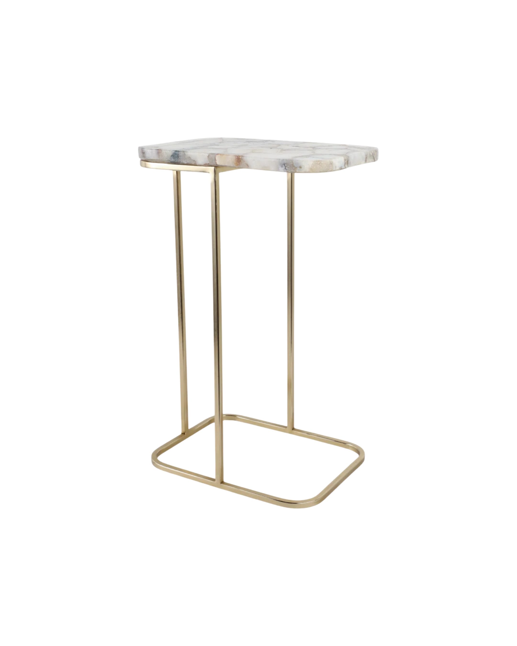 Agate Top C-Table _ White_Gold.png