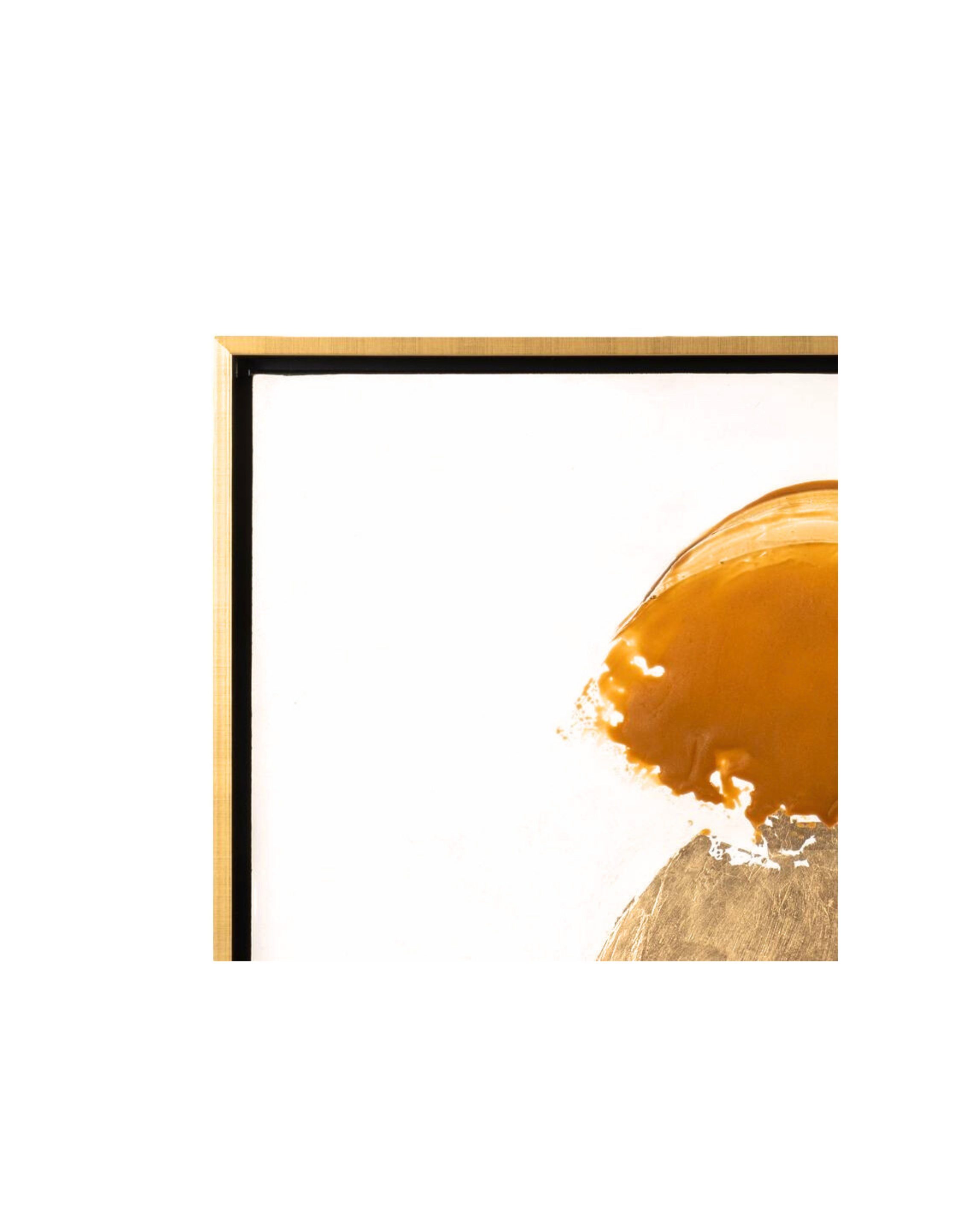 Hand Painted Gold Rocks Framed Art (3).png