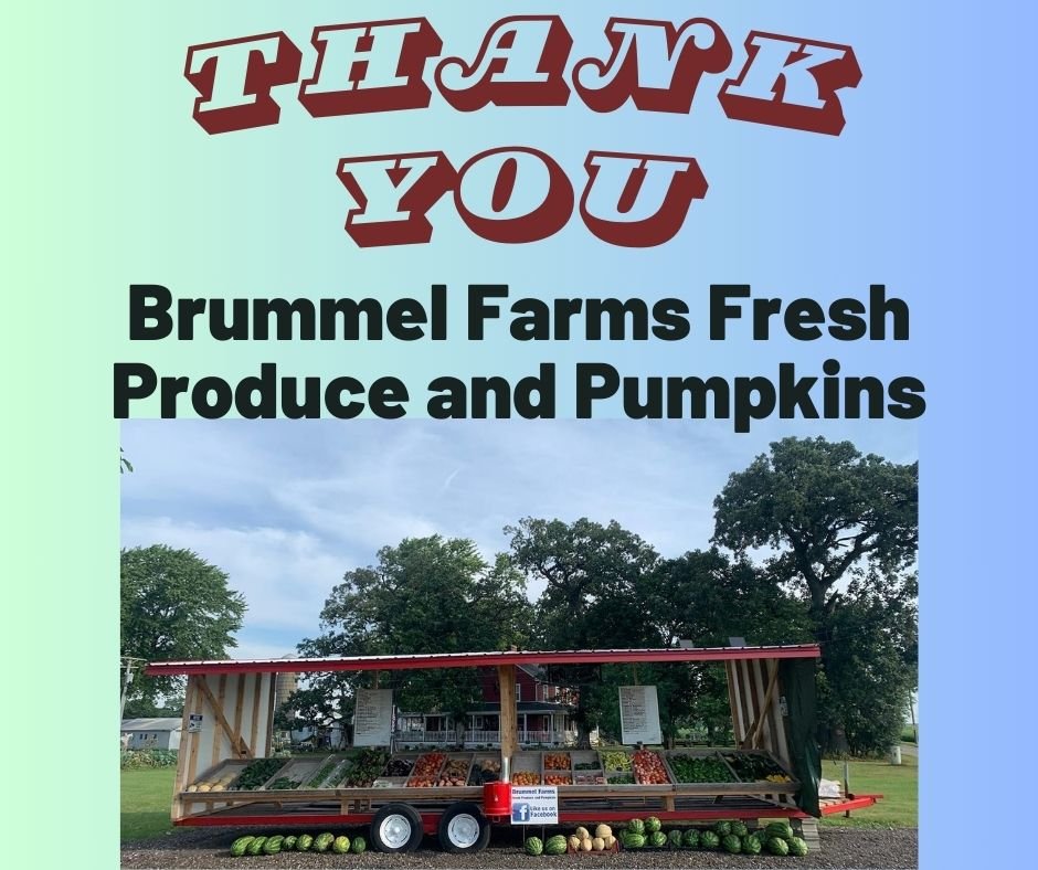 WOW WOW WOW!!! We can't thank all of our supporters enough for helping us put on the 2024 Fall Fest this year!!

Big shout out to Brummel Farms Fresh Produce and Pumpkins from Plano, Illinois for the donation of the pumpkins that families could decor