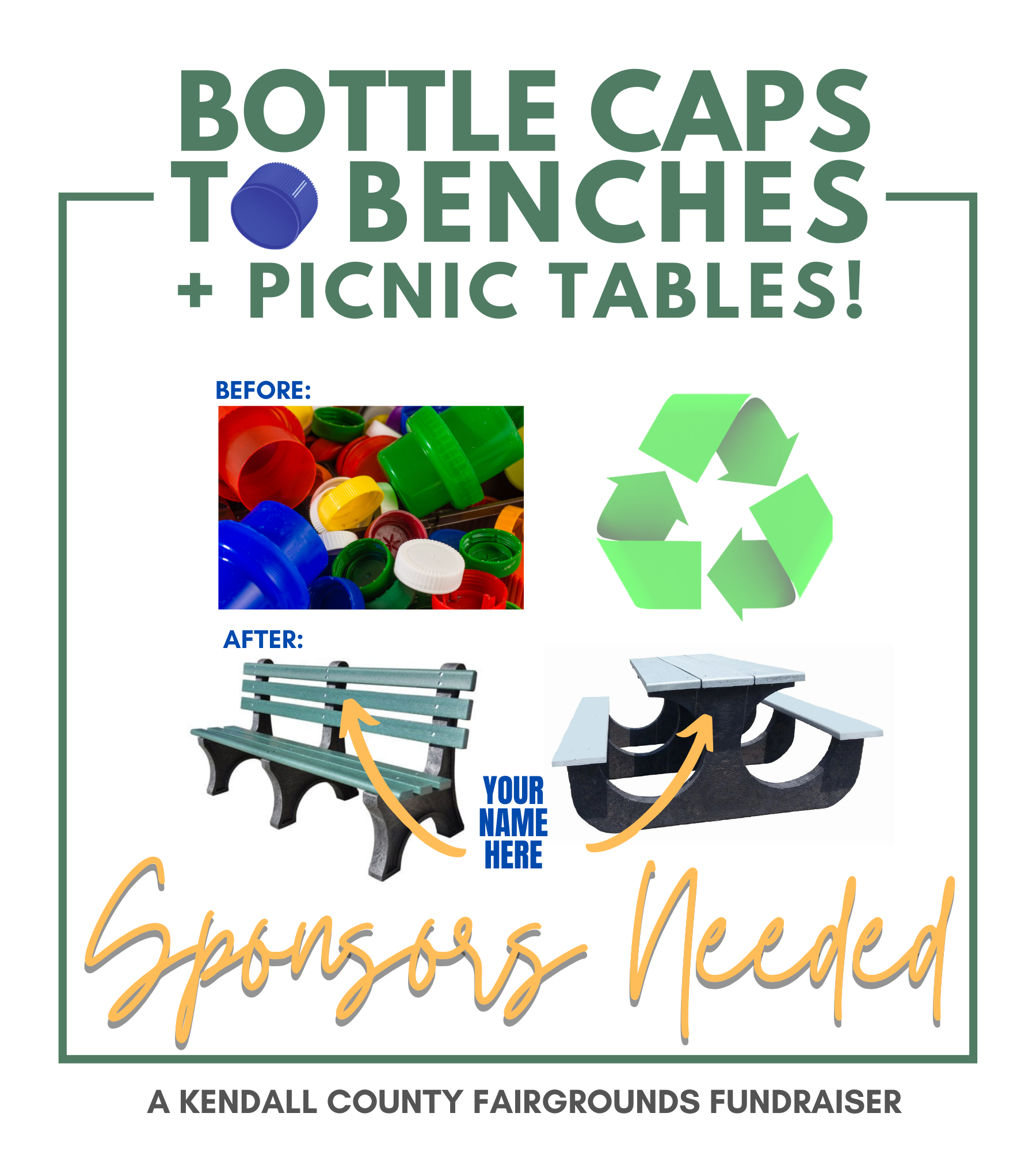 Bottle Caps to Benches — Kendall County Fairgrounds
