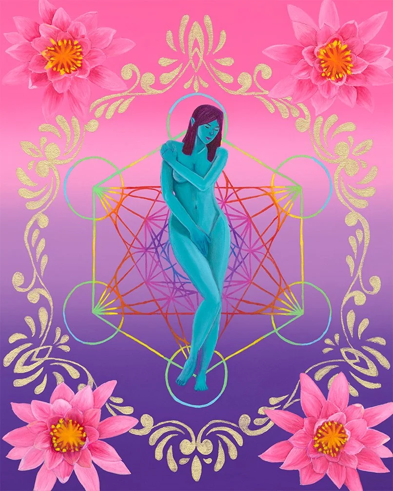 "THE SACRED FEMININE"
Oil on canvas