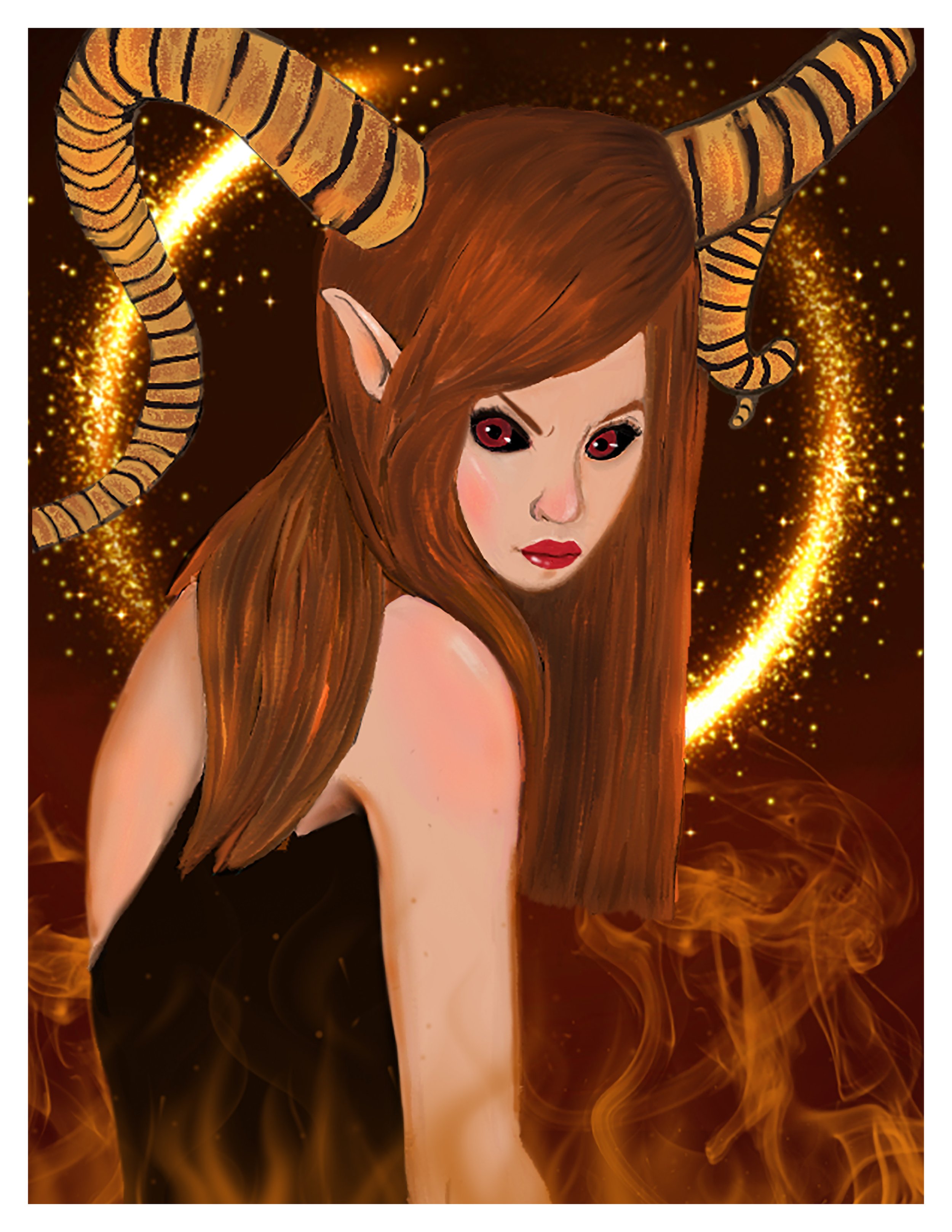 "THE DARK FEMININE "
Digital Painting