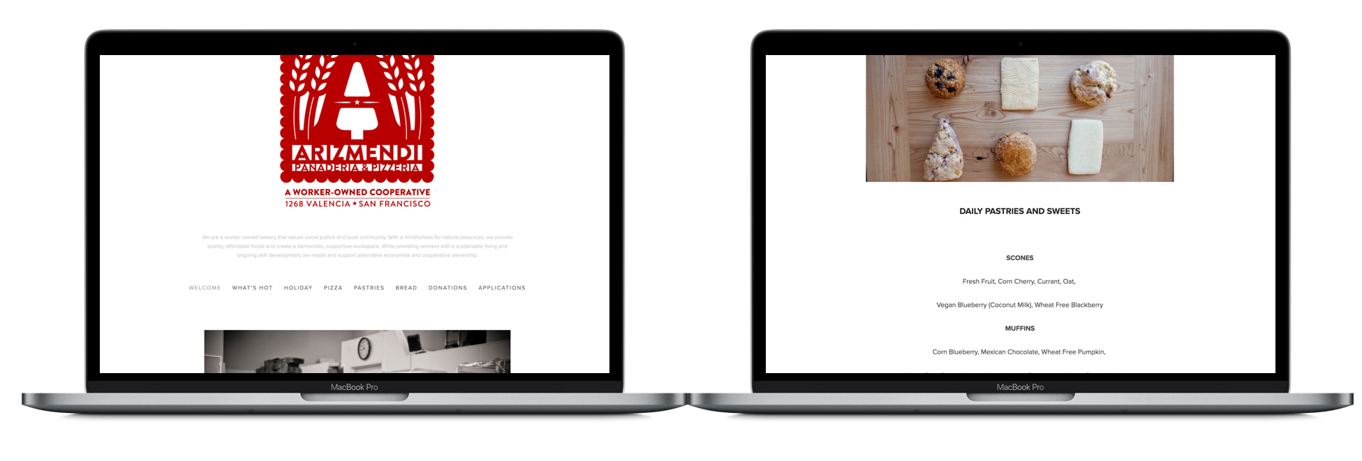 I felt Arizmendi’s website didn’t reflect the experience of going to the bakery in-person. I started to think  something could be done to enhance the online experience.